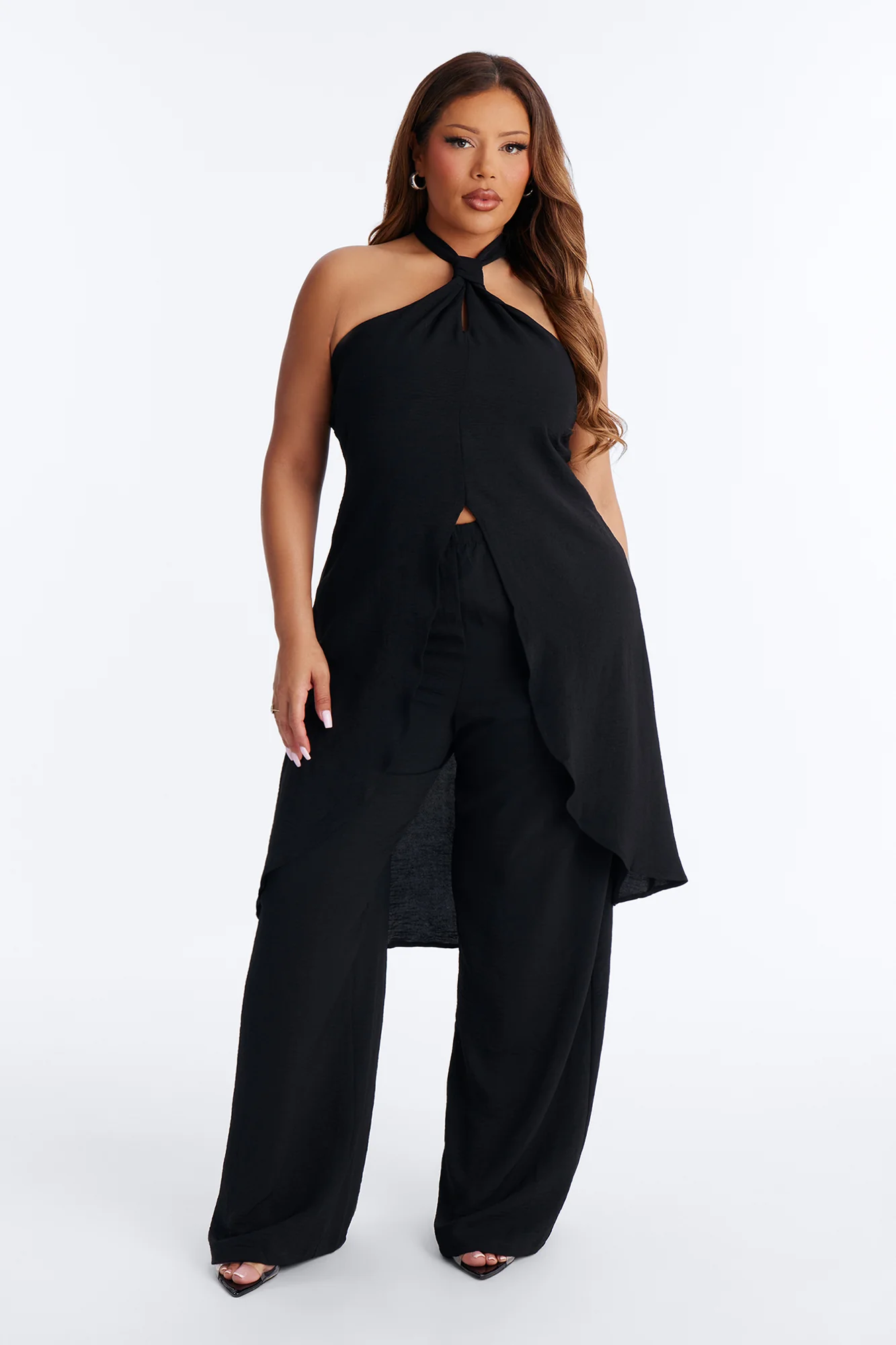 Born For This Halter Pant Set - Black - Image 5