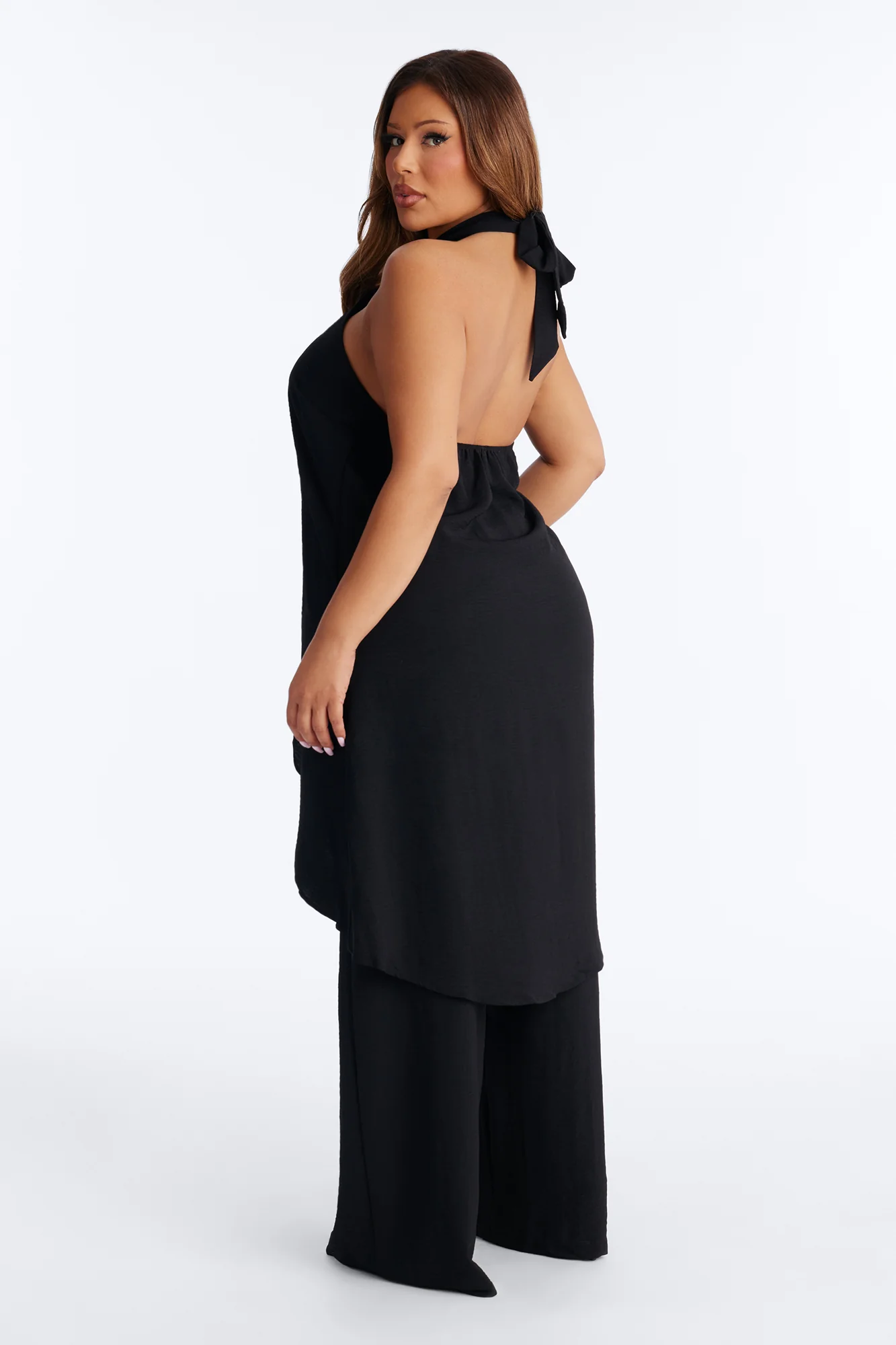 Born For This Halter Pant Set - Black - Image 7