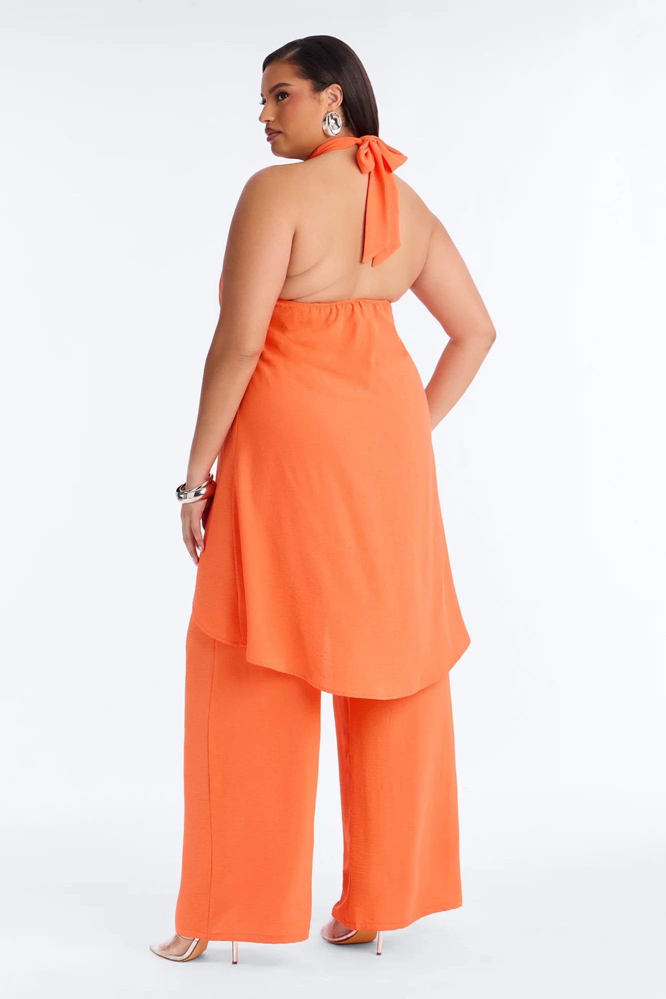 Born For This Halter Pant Set - Orange - Image 9