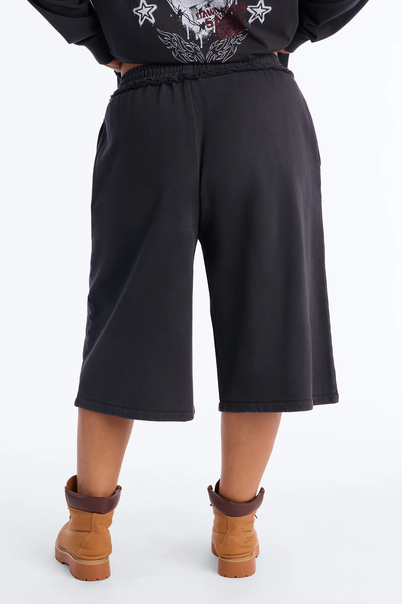 Born Savage Sweat Shorts - Charcoal - Image 10