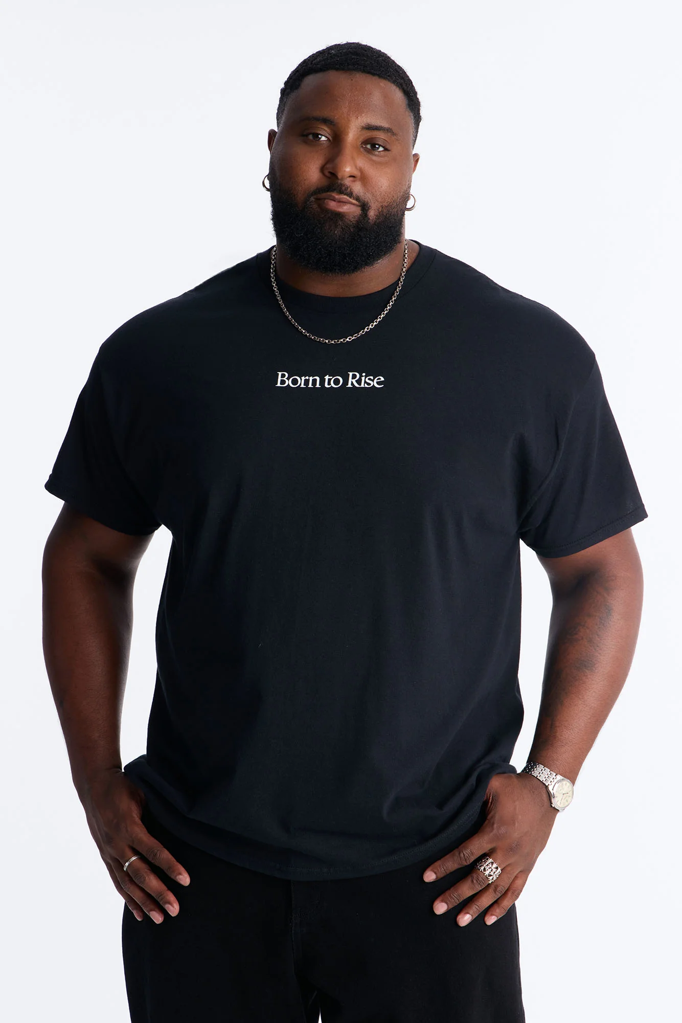 Born To Rise Short Sleeve Tee - Black - Image 5
