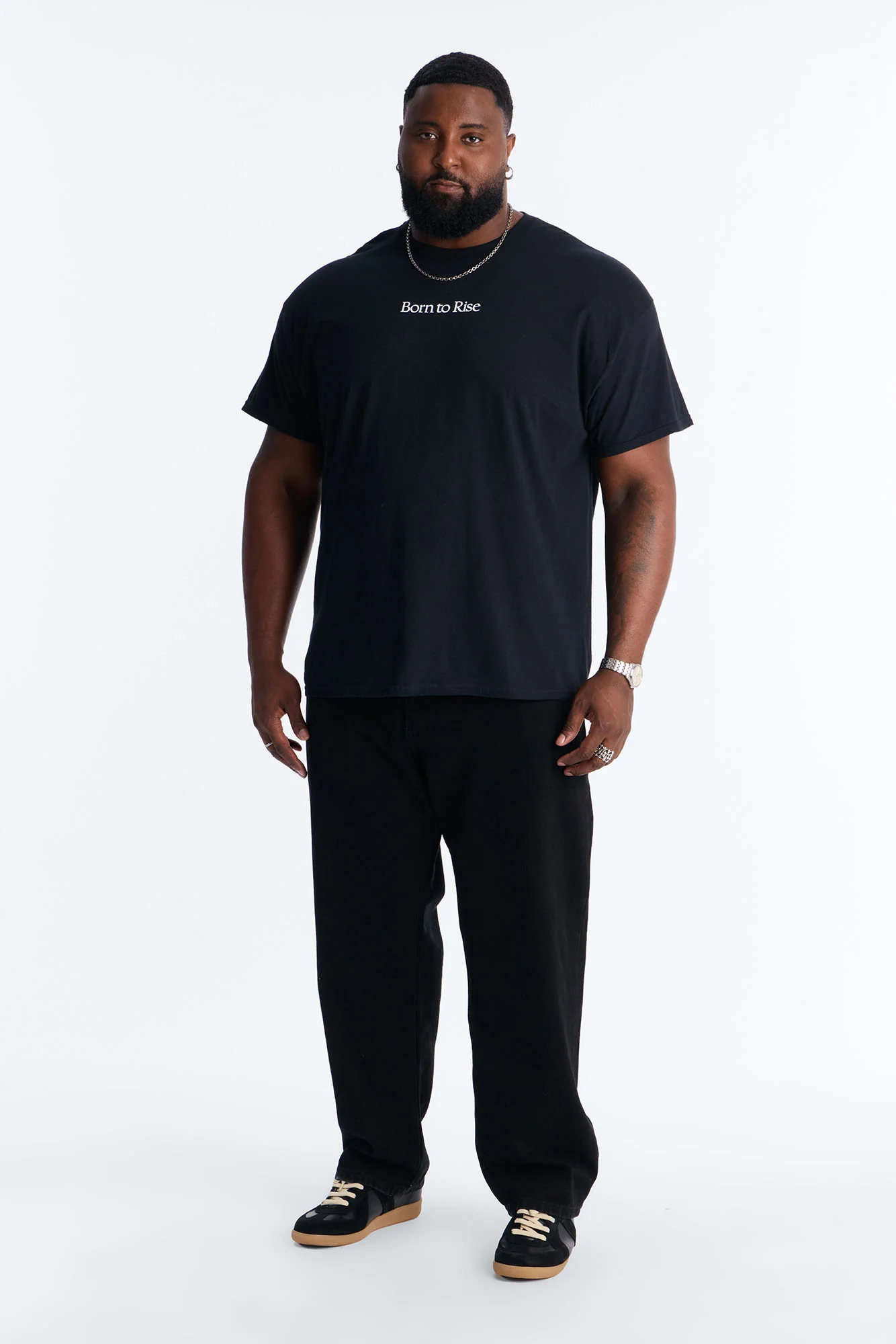 Born To Rise Short Sleeve Tee - Black - Image 6