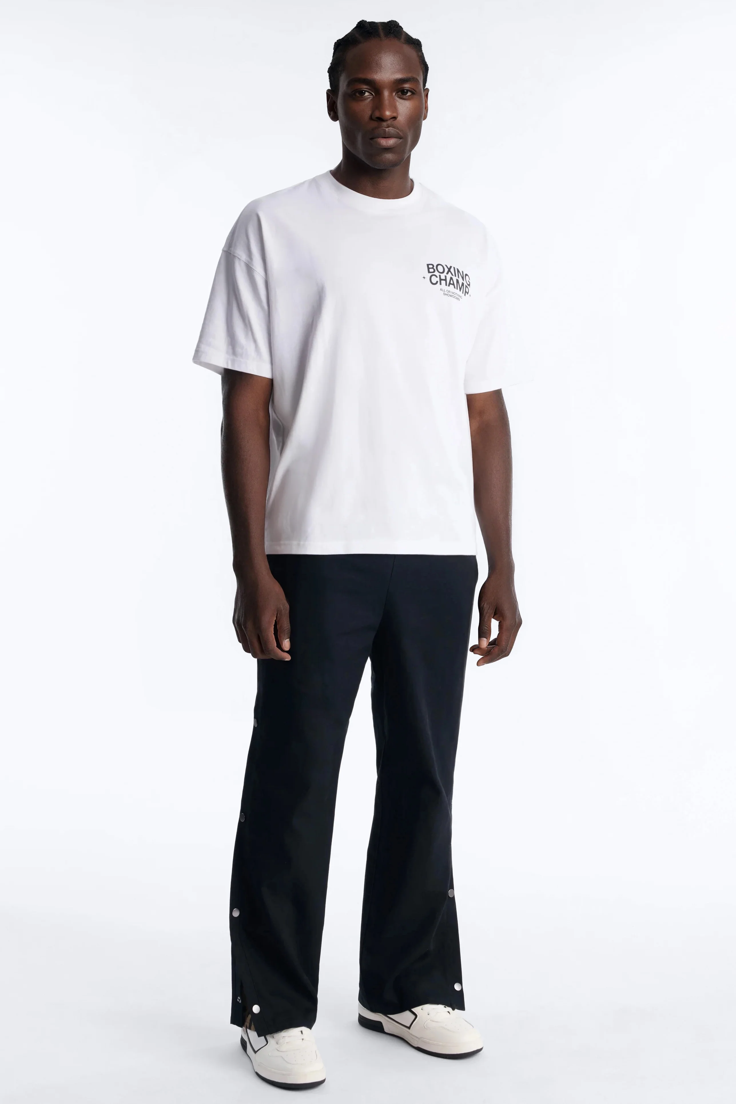 Boxing Champ Oversized Short Sleeve Tee - White - Image 2