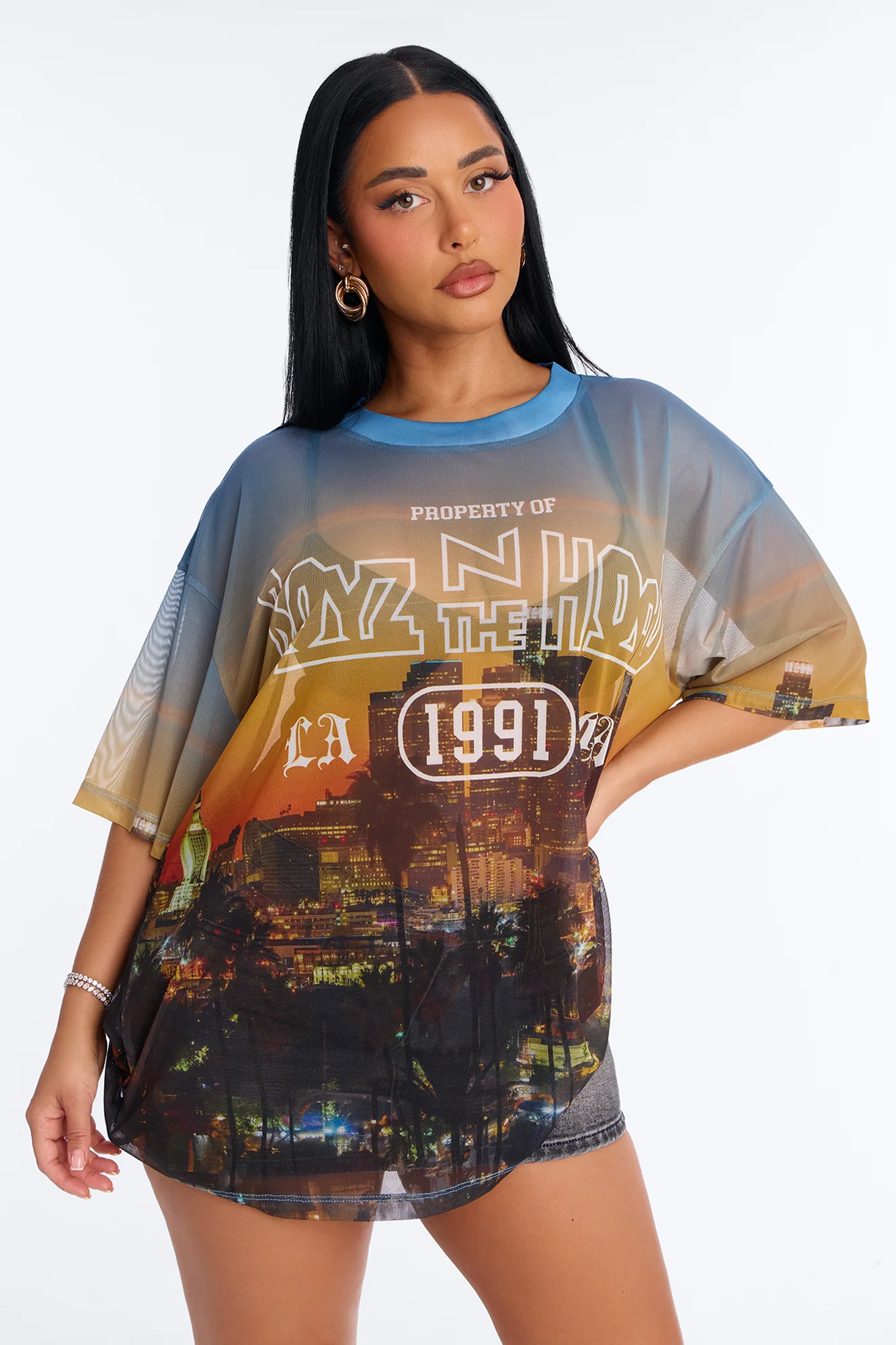 Boyz N The Hood Mesh Photoreal Tee - Multi Color