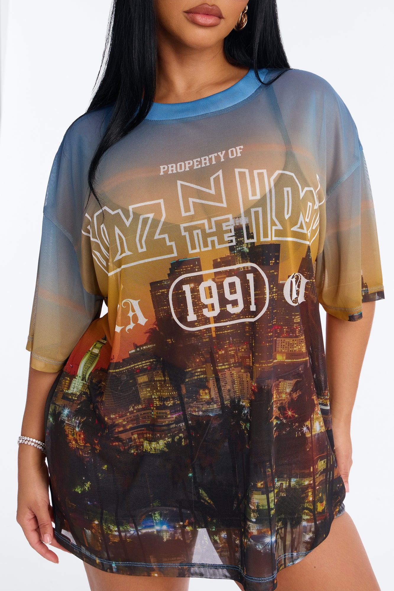 Boyz N The Hood Mesh Photoreal Tee - Multi Color - Image 3