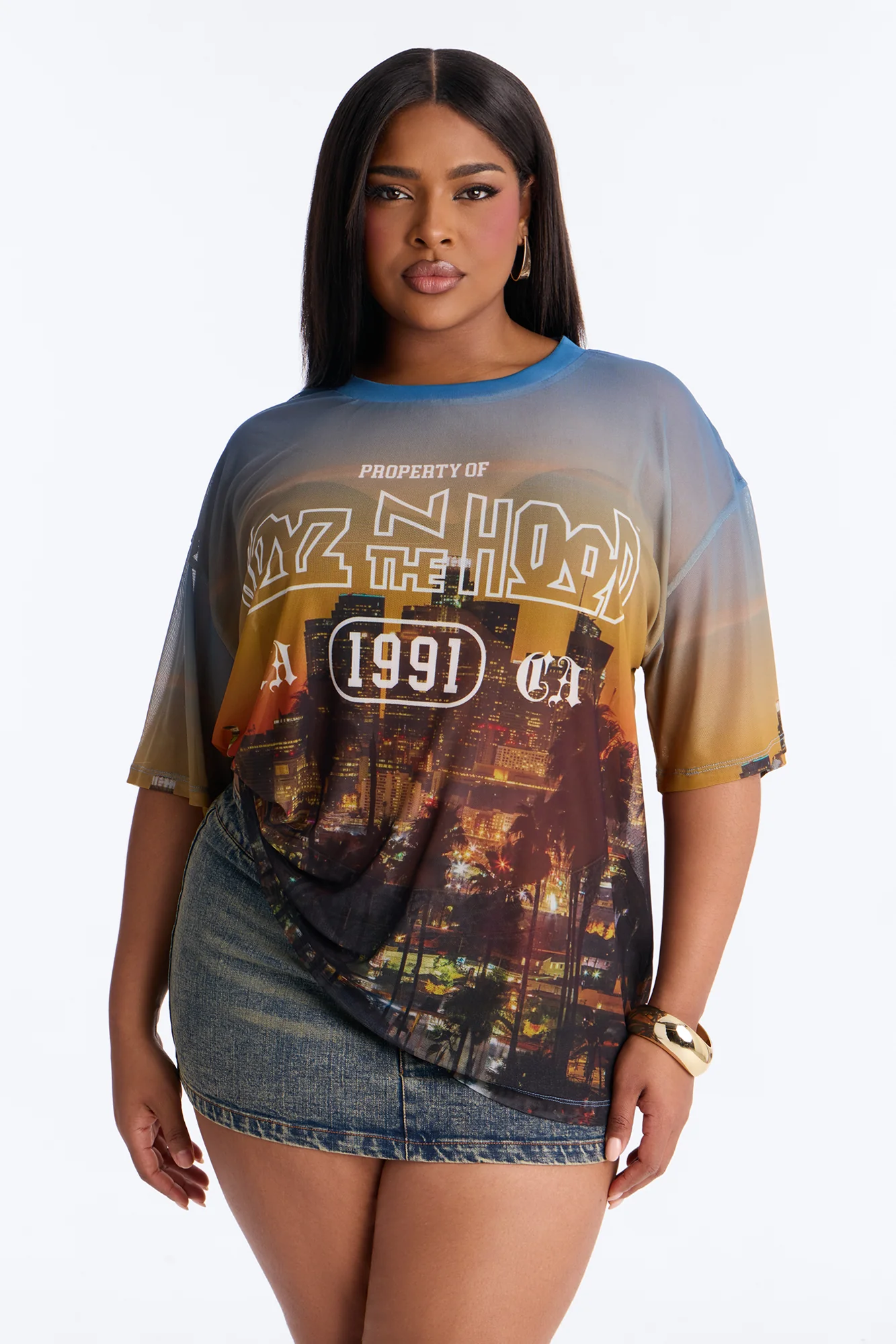 Boyz N The Hood Mesh Photoreal Tee - Multi Color - Image 5