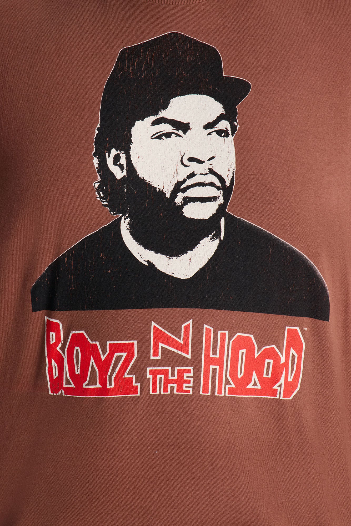 Boyz N The Hood W'Sup Oversized Short Sleeve Tee - Brown - Image 6
