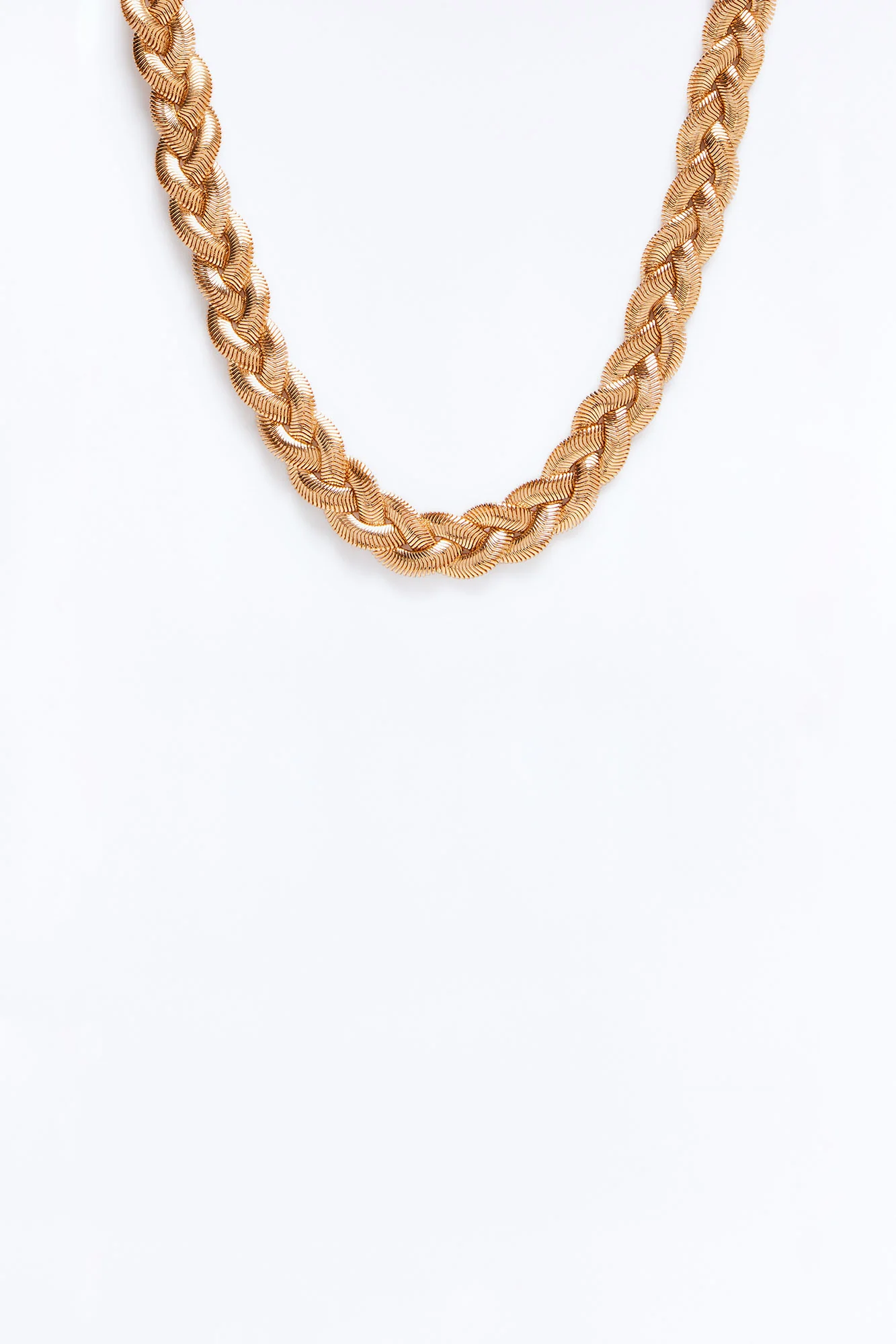 Braided With Love Necklace - Gold