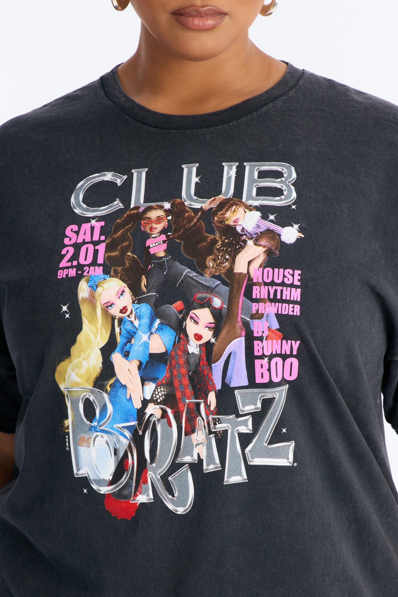 Bratz Club Washed Tee - Black Wash - Image 7