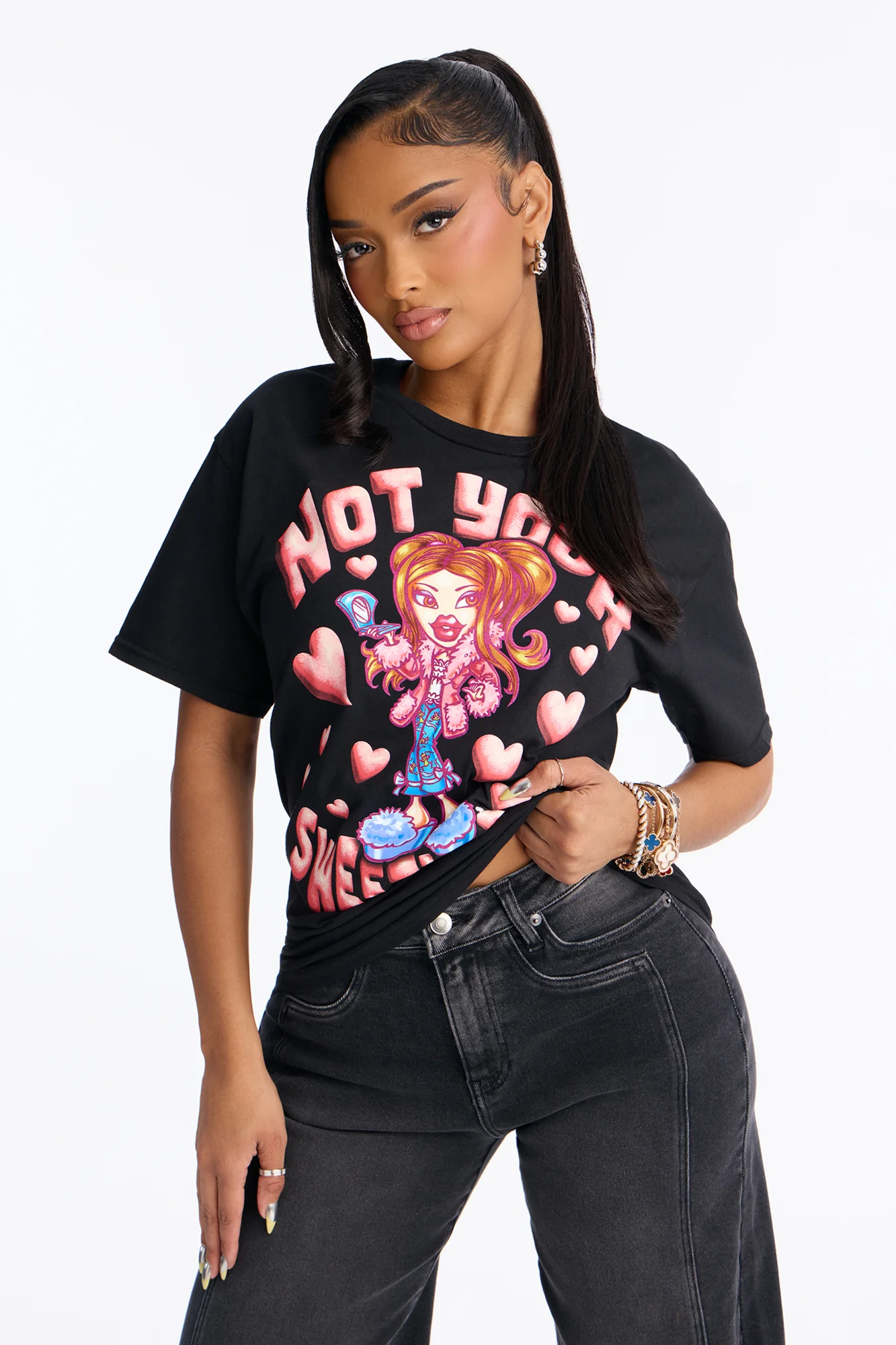 Bratz Not Your Sweetheart Tee - Black