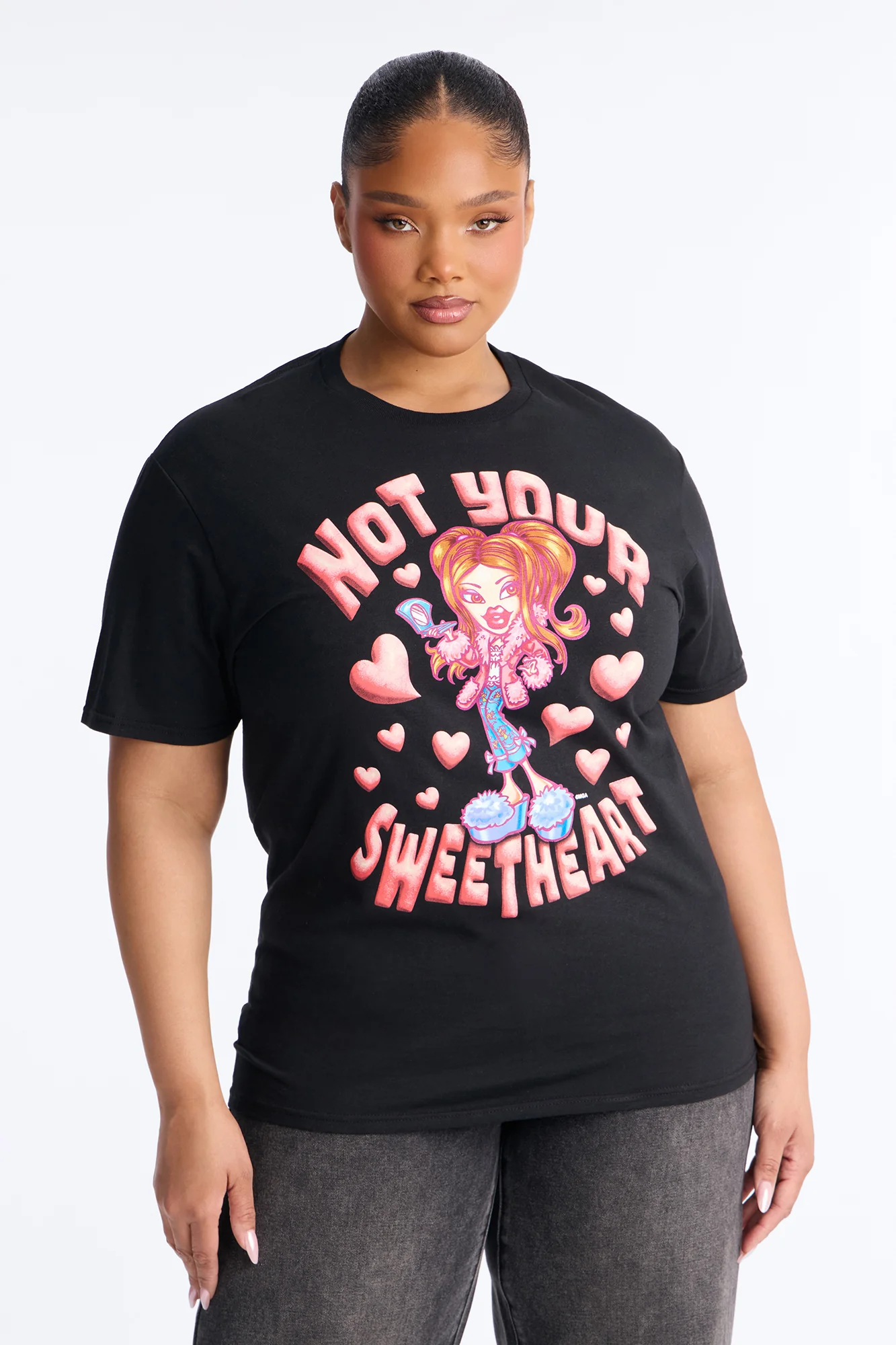 Bratz Not Your Sweetheart Tee - Black - Image 4