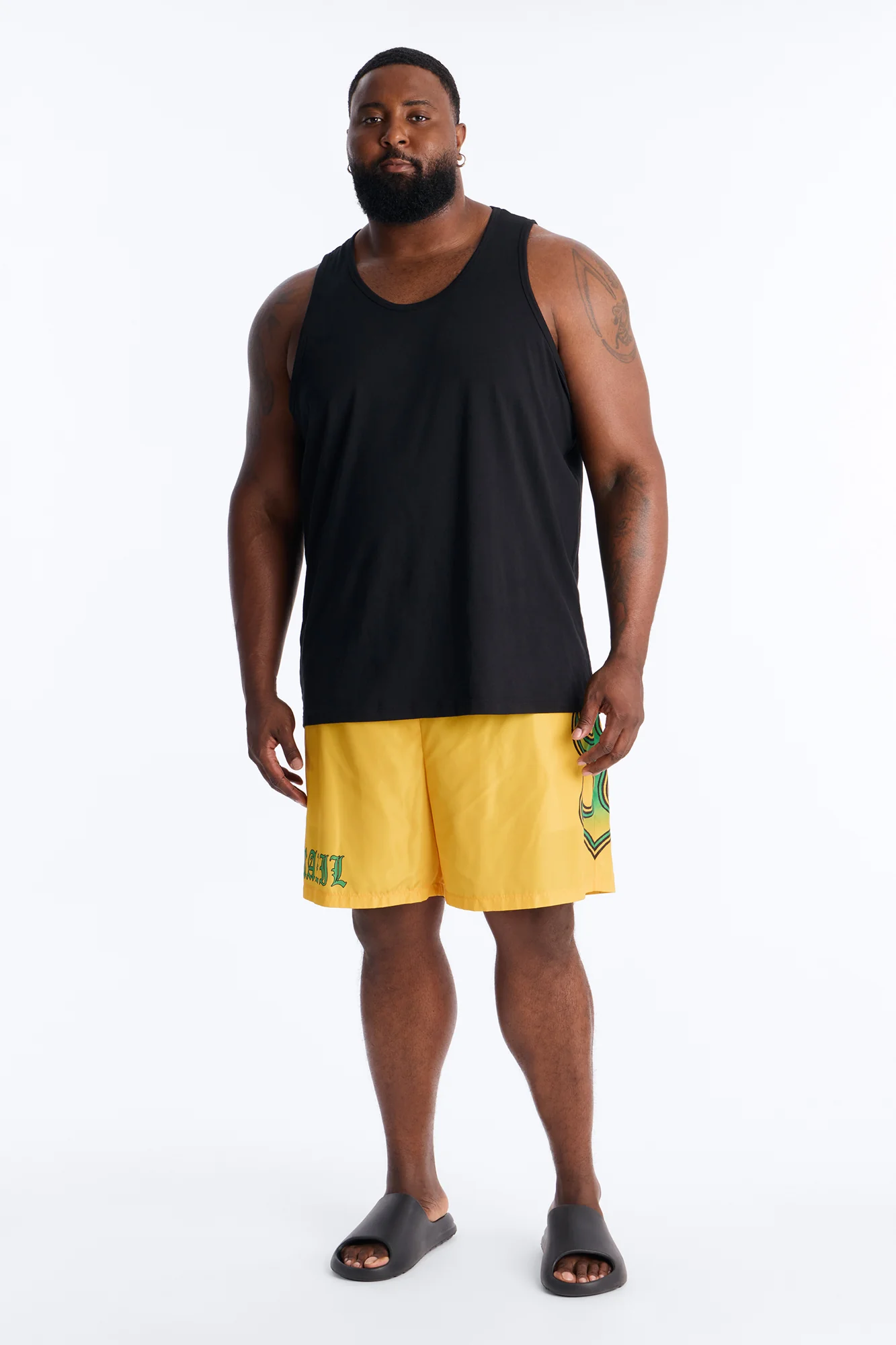 Brazil Circuit Velocity Swim Trunk 7″ - Yellow/combo - Image 6