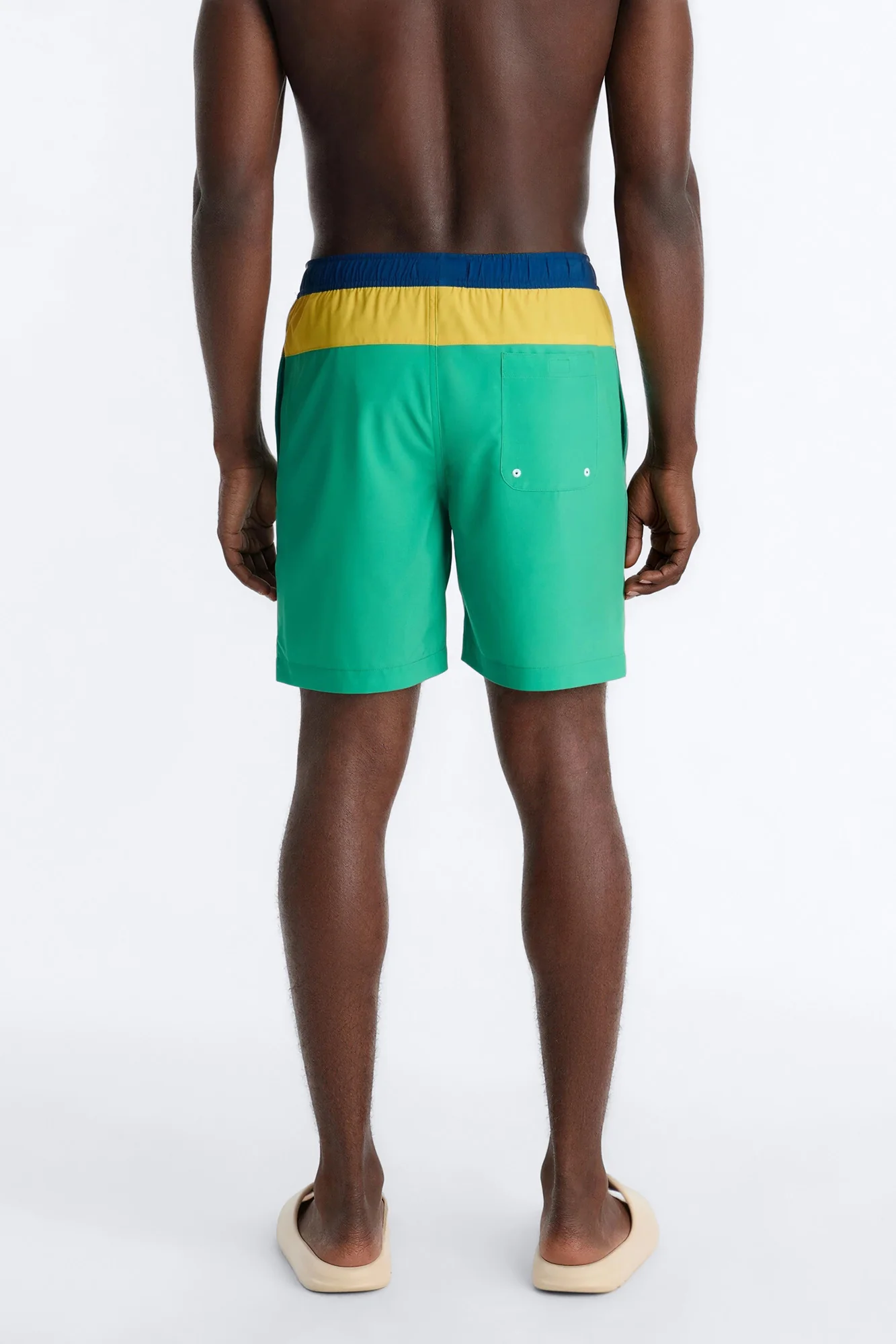 Brazil International Printed Swim Trunk 7″ - Green - Image 4