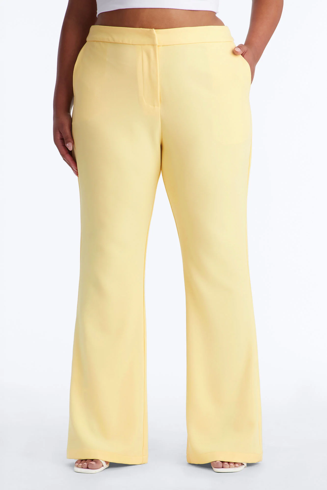 Breaking Even Flare Trouser - Butter Yellow - Image 6