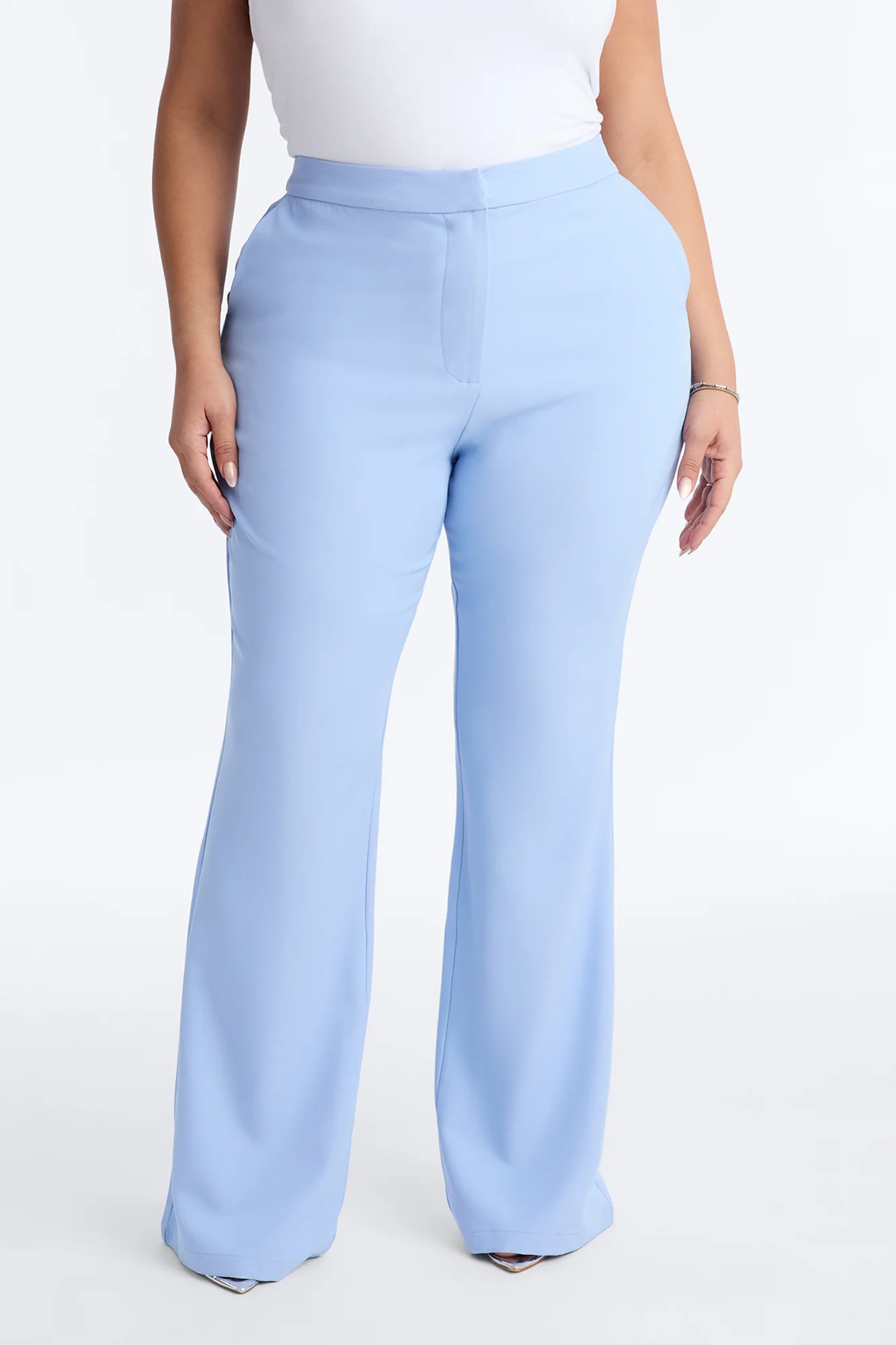 Breaking Even Flare Trouser - Light Blue - Image 5