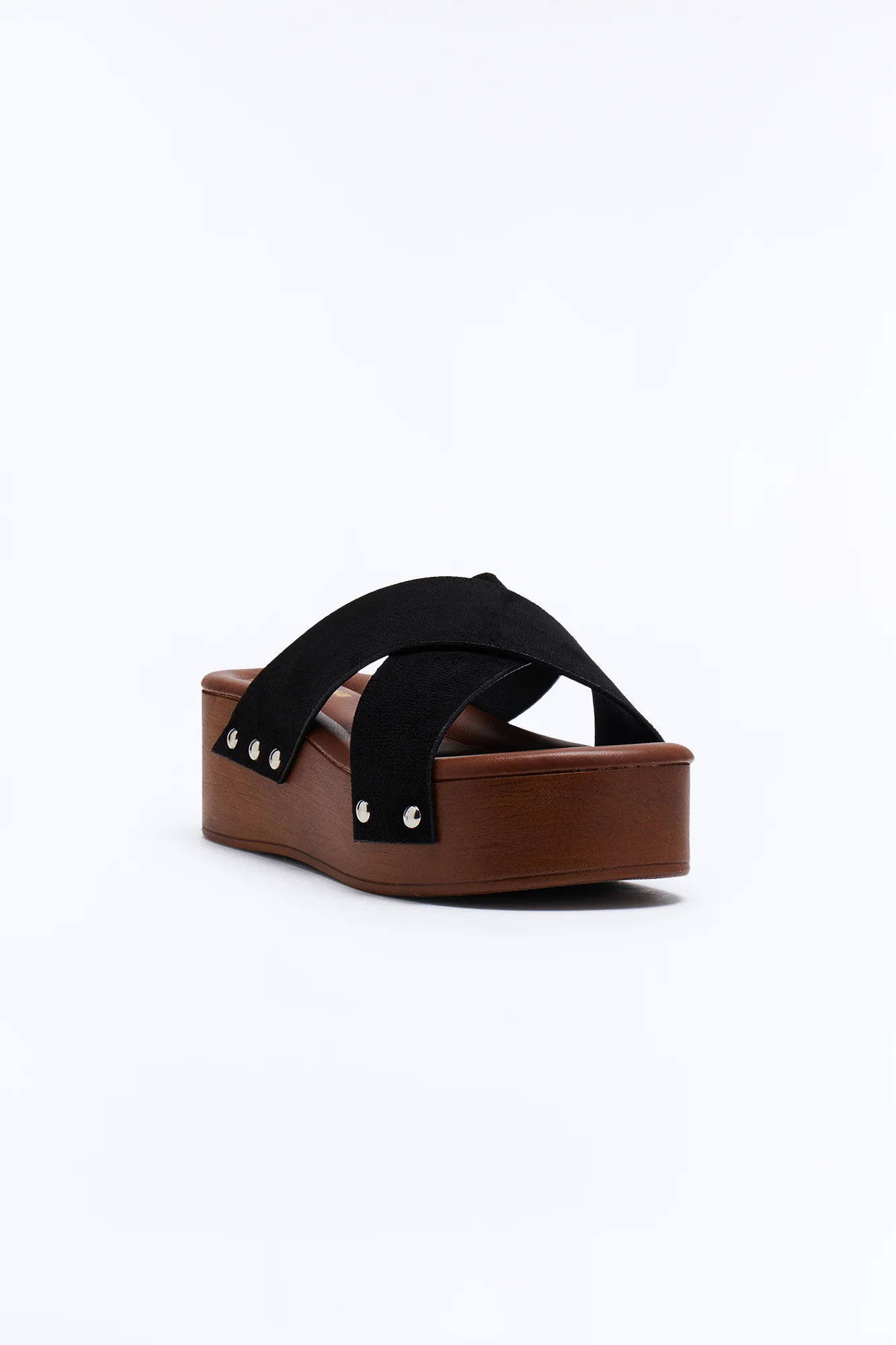 Breezy Platform Sandals - Black - Image 2