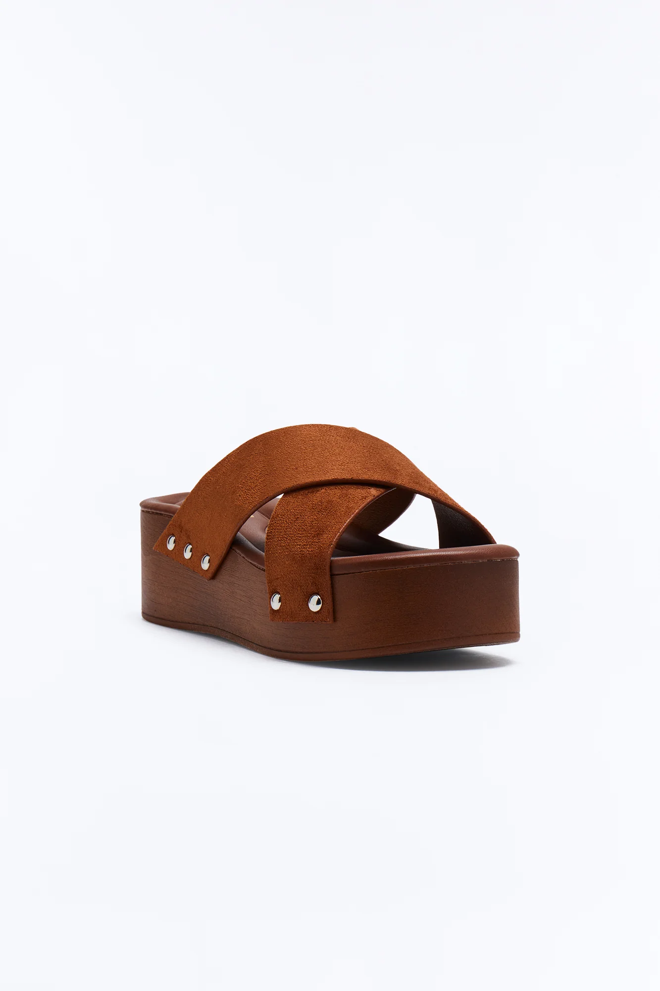 Breezy Platform Sandals - Brown - Image 2