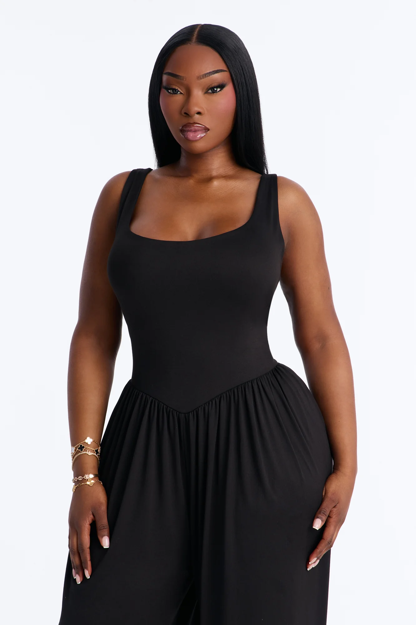 Brenna Balloon Leg Jumpsuit - Black - Image 6