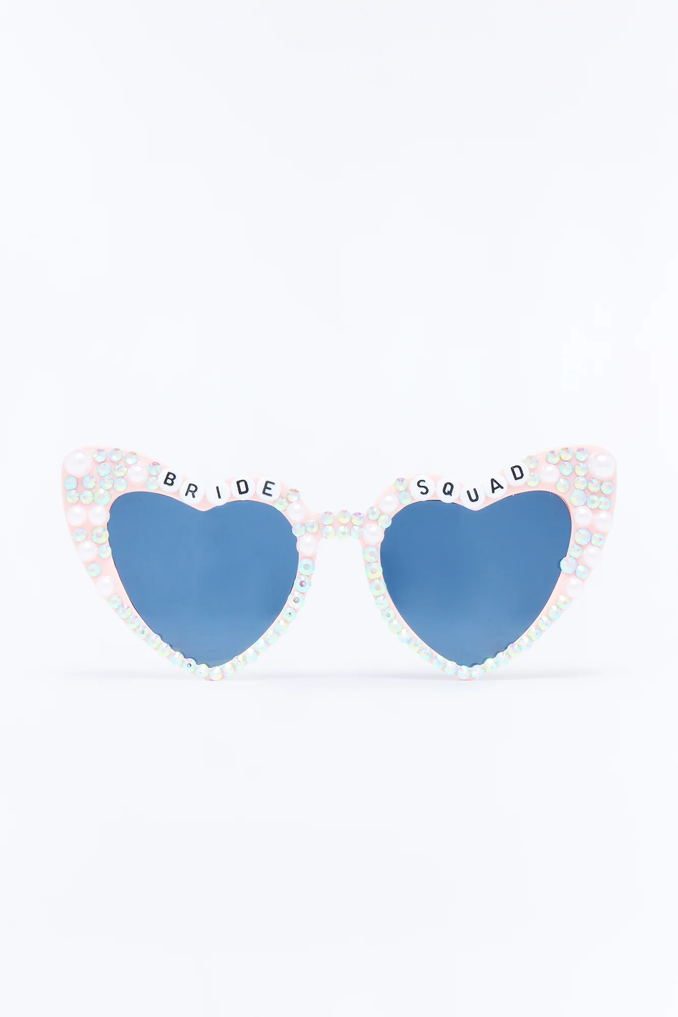 Bride Squad Heart Eye Sunglasses - Pink - Image 3
