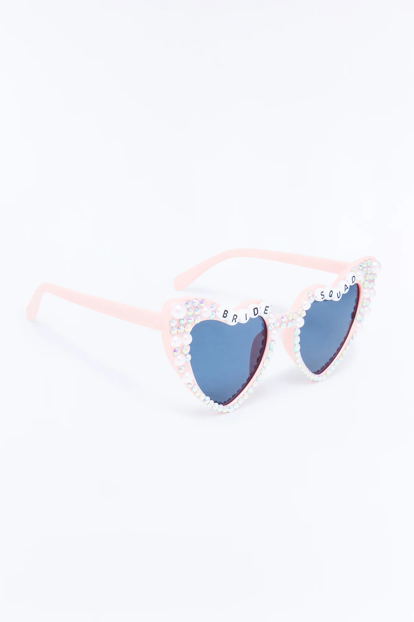 Bride Squad Heart Eye Sunglasses - Pink - Image 4