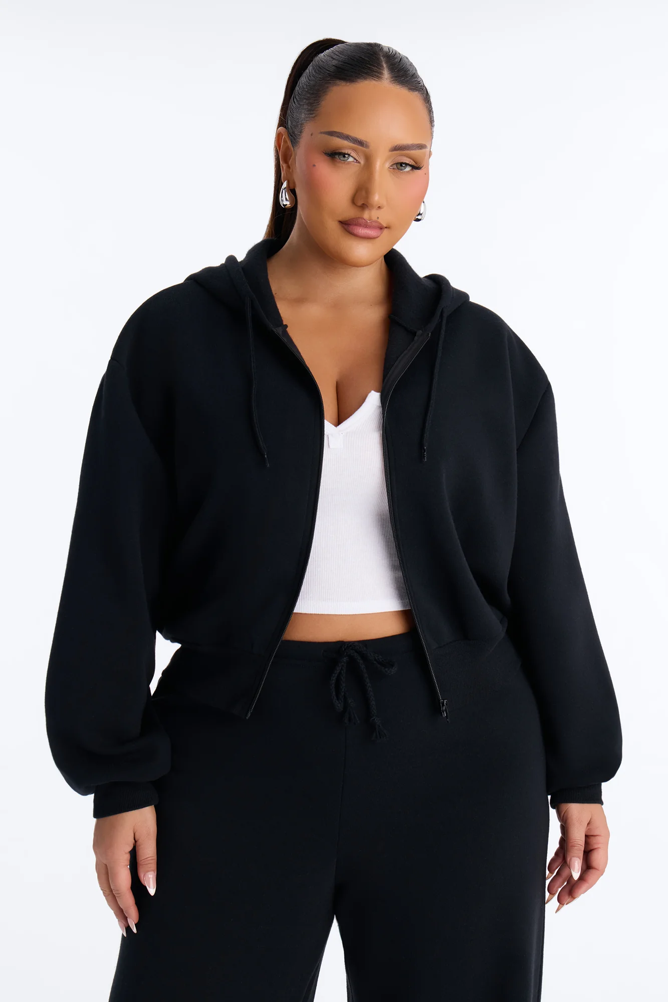 Bride To Be Fleece Pant Set - Black/White - Image 6