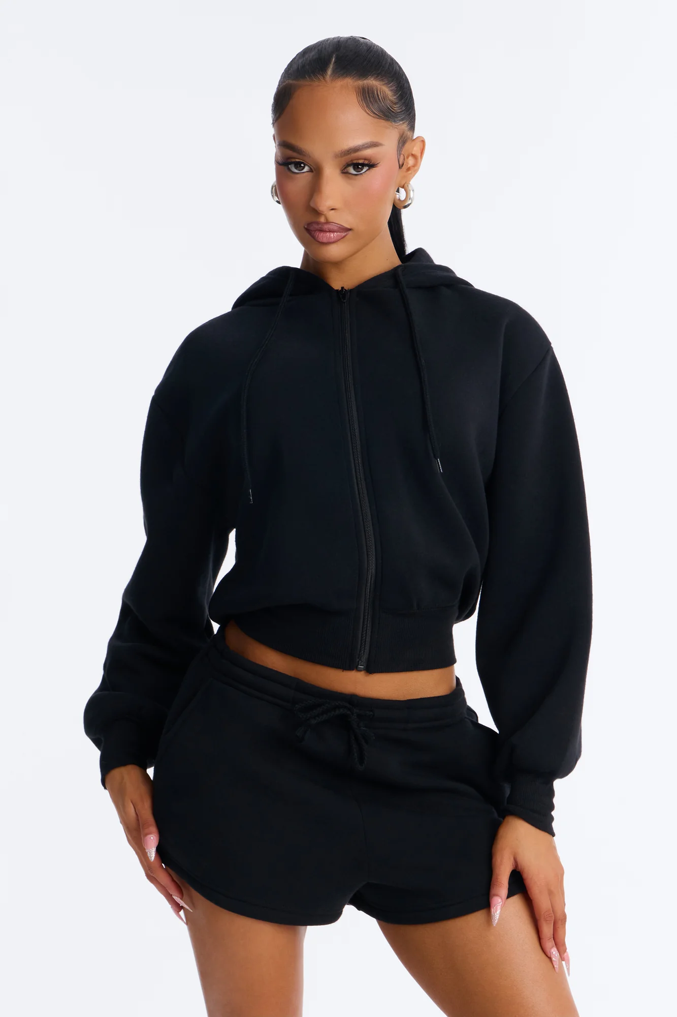 Bride To Be Fleece Short Set - Black/Pink - Image 4