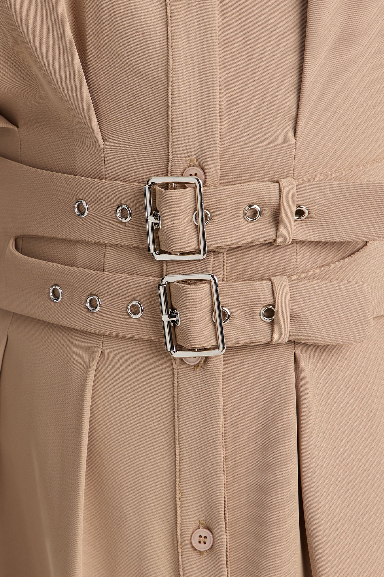 Bridgit Belted Maxi Dress - Taupe - Image 7