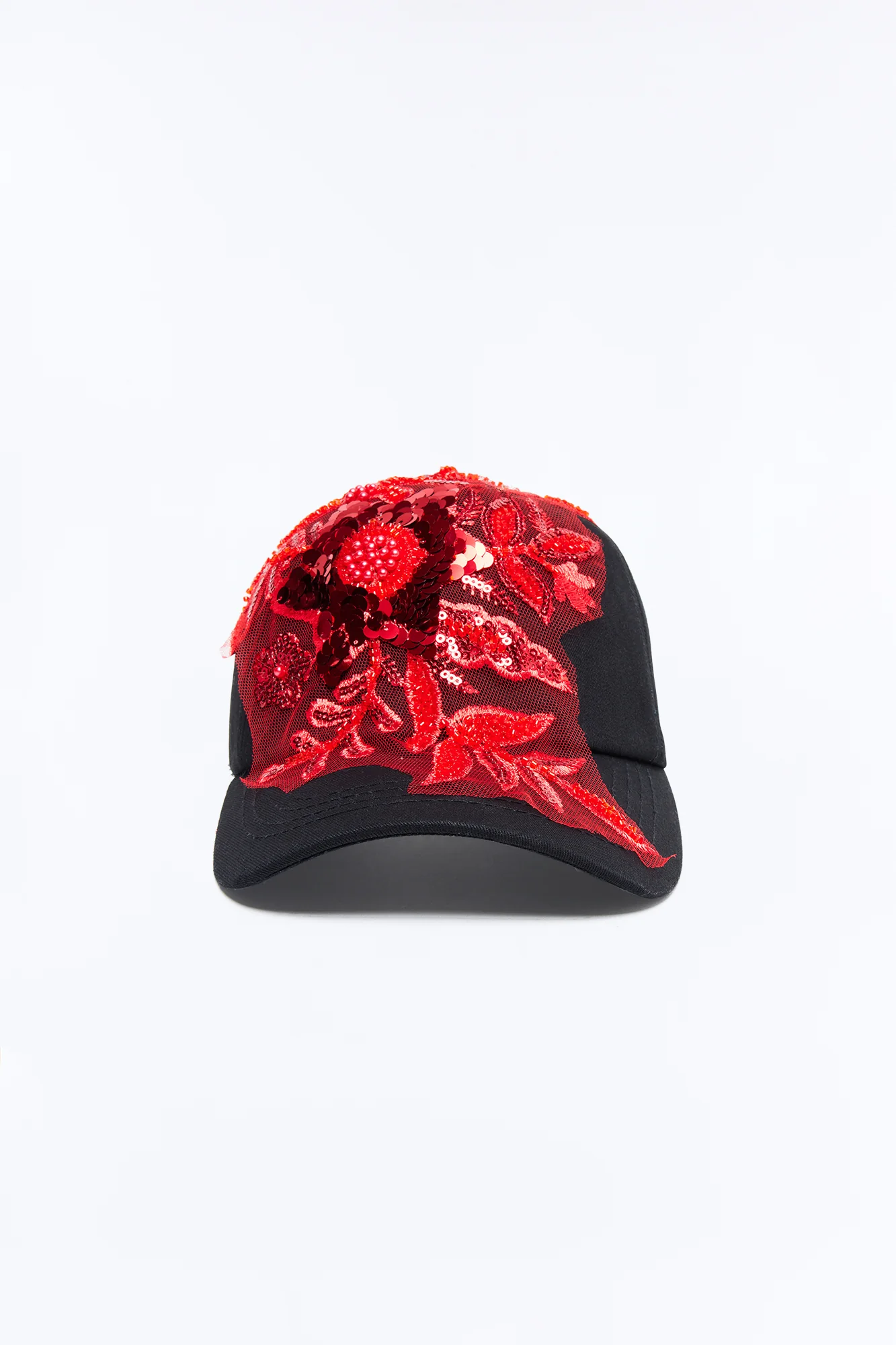 Bright Side Baseball Hat - Black/Red - Image 3