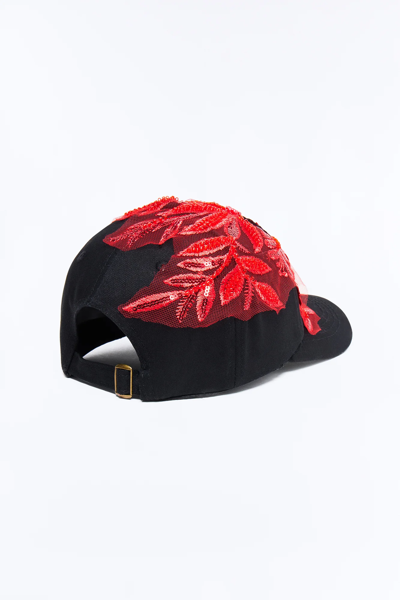 Bright Side Baseball Hat - Black/Red - Image 4