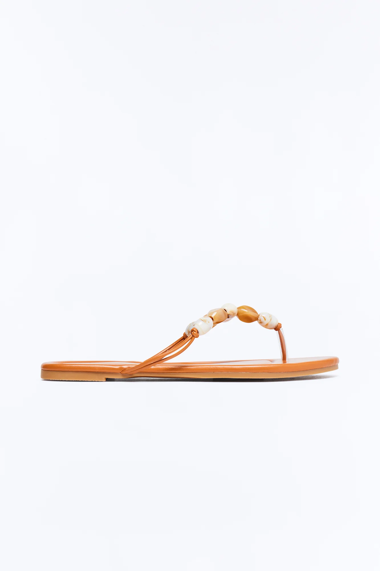 Brooke Stone Flip Flops - Tan