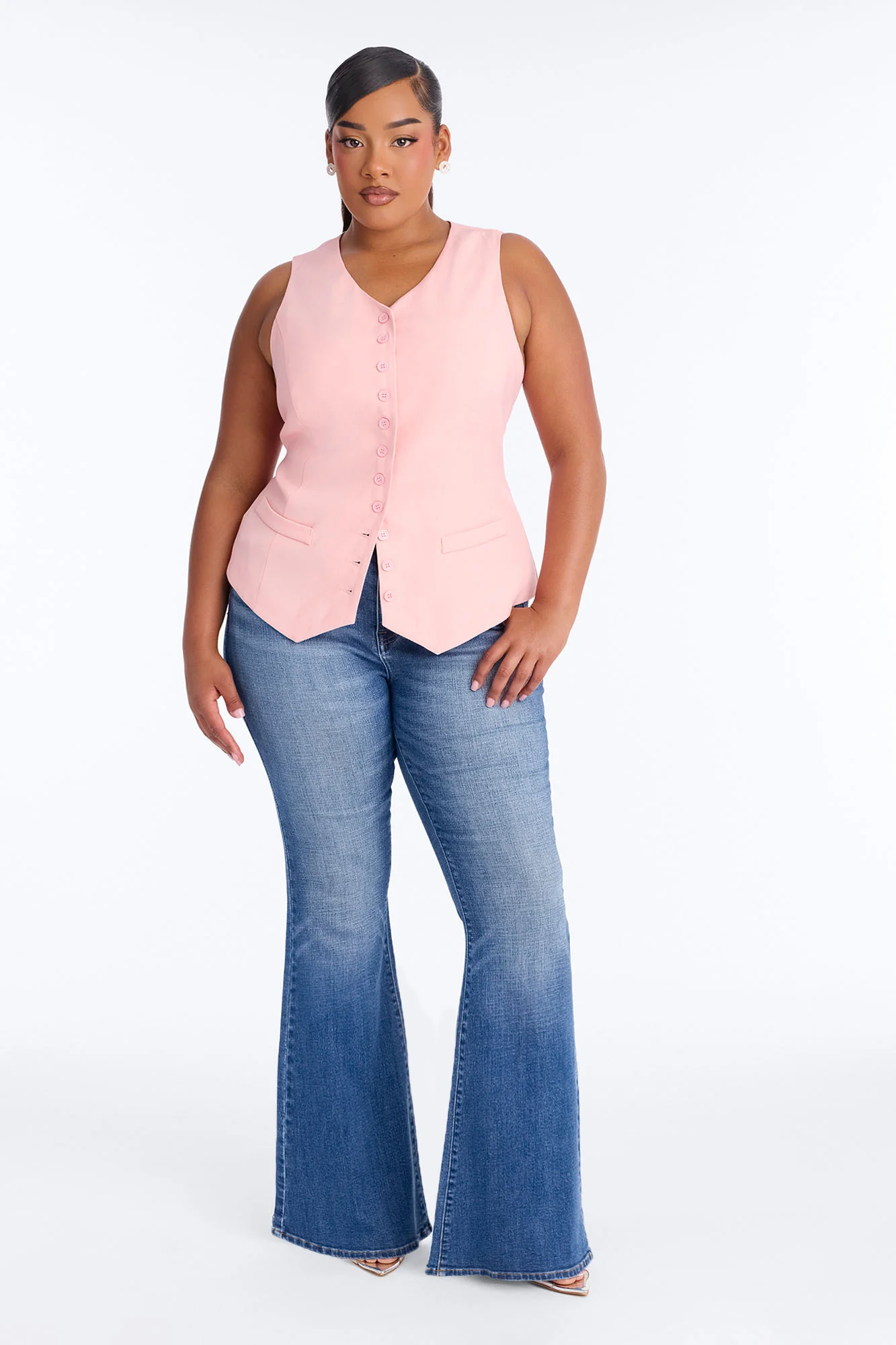 Brooklyn Babe Vest Top - Pink - Image 5