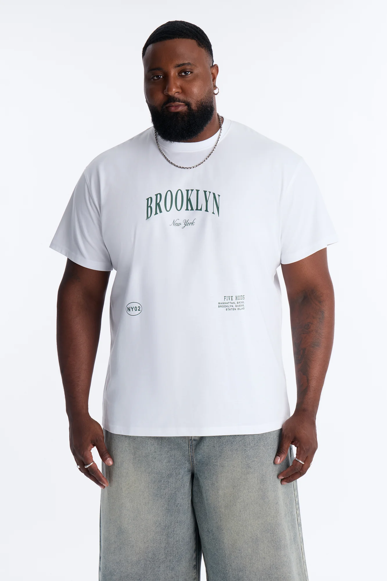 Brooklyn Bear Short Sleeve Tee - White - Image 8