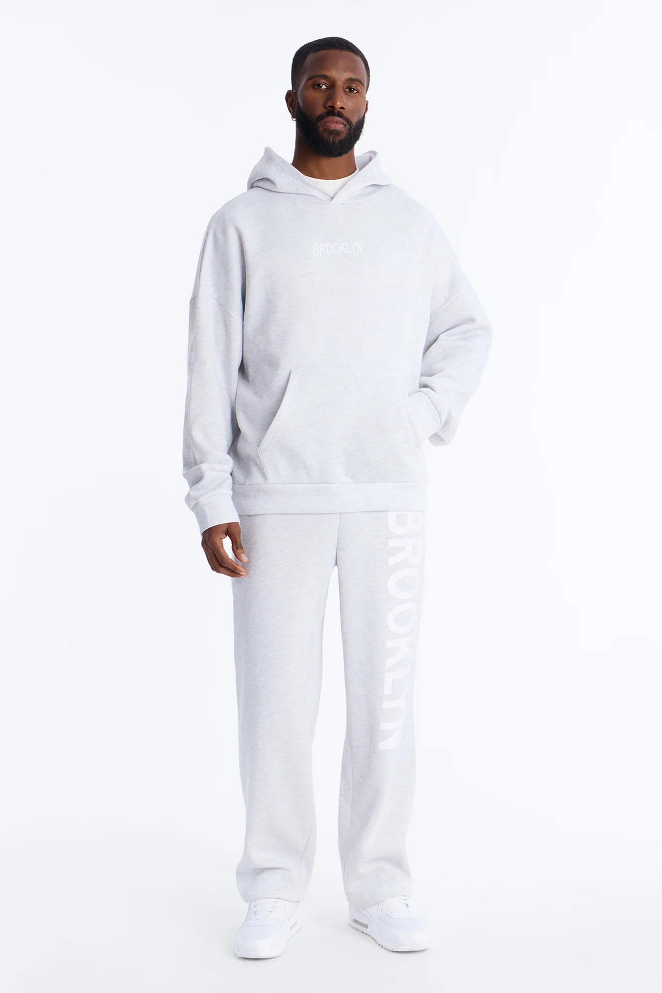 Brooklyn Till I Die Hoodie - Heather Grey - Image 2