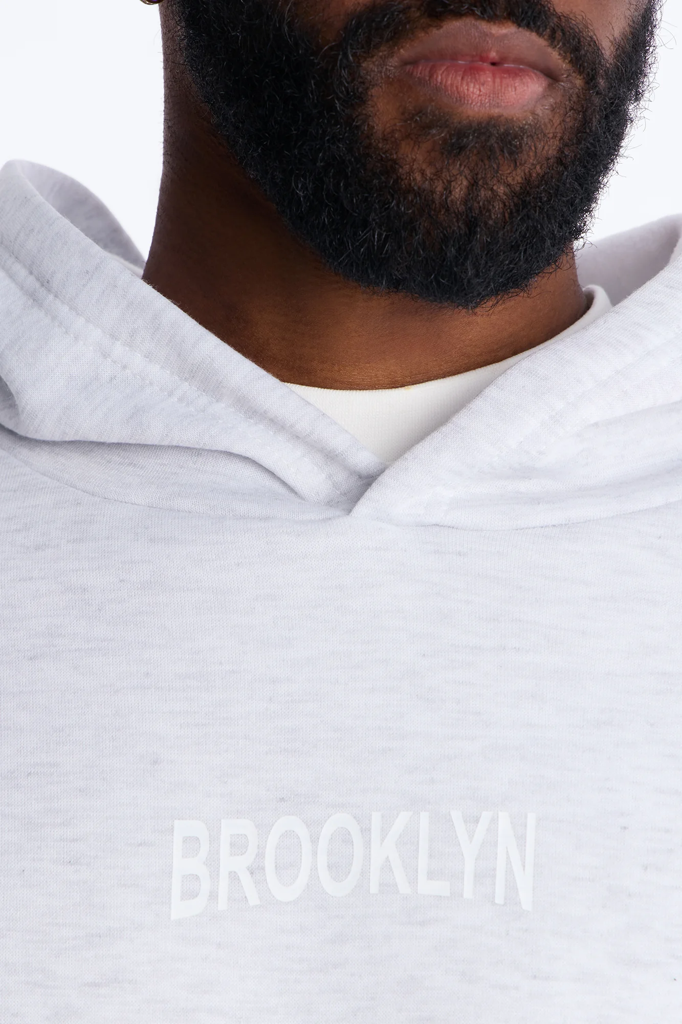 Brooklyn Till I Die Hoodie - Heather Grey - Image 3