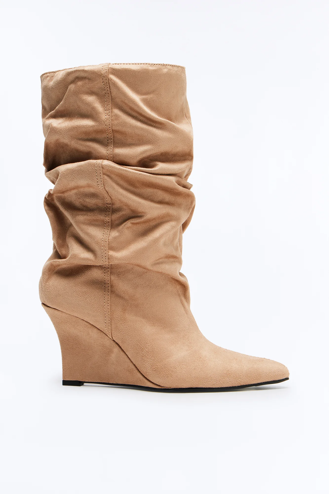 Brynn Slouch Booties - Taupe