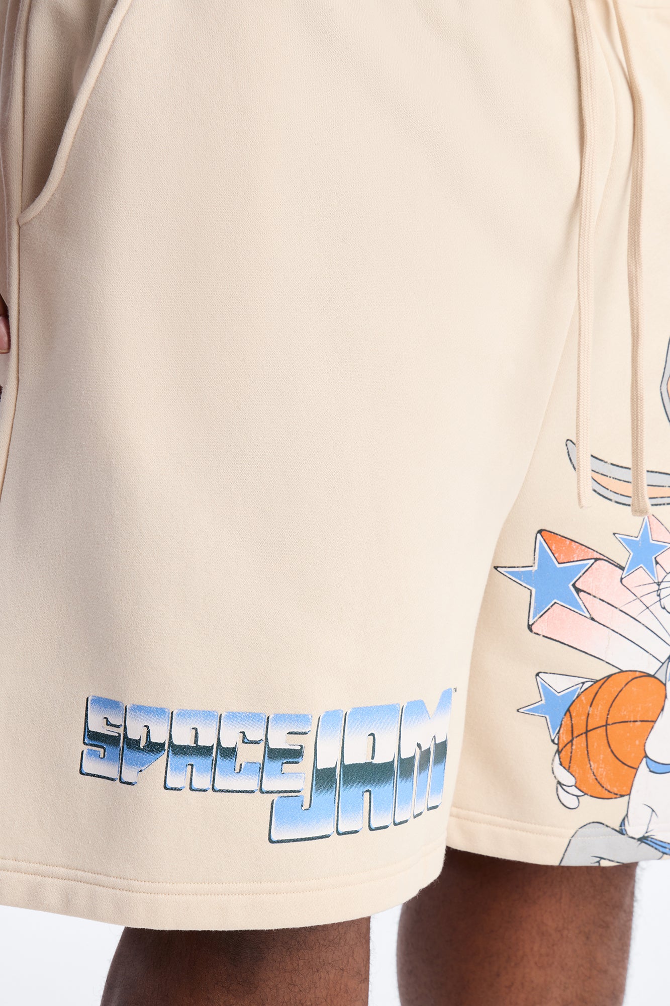 Space Jam Bugs And Duffy Sweat Shorts - Natural - Image 8