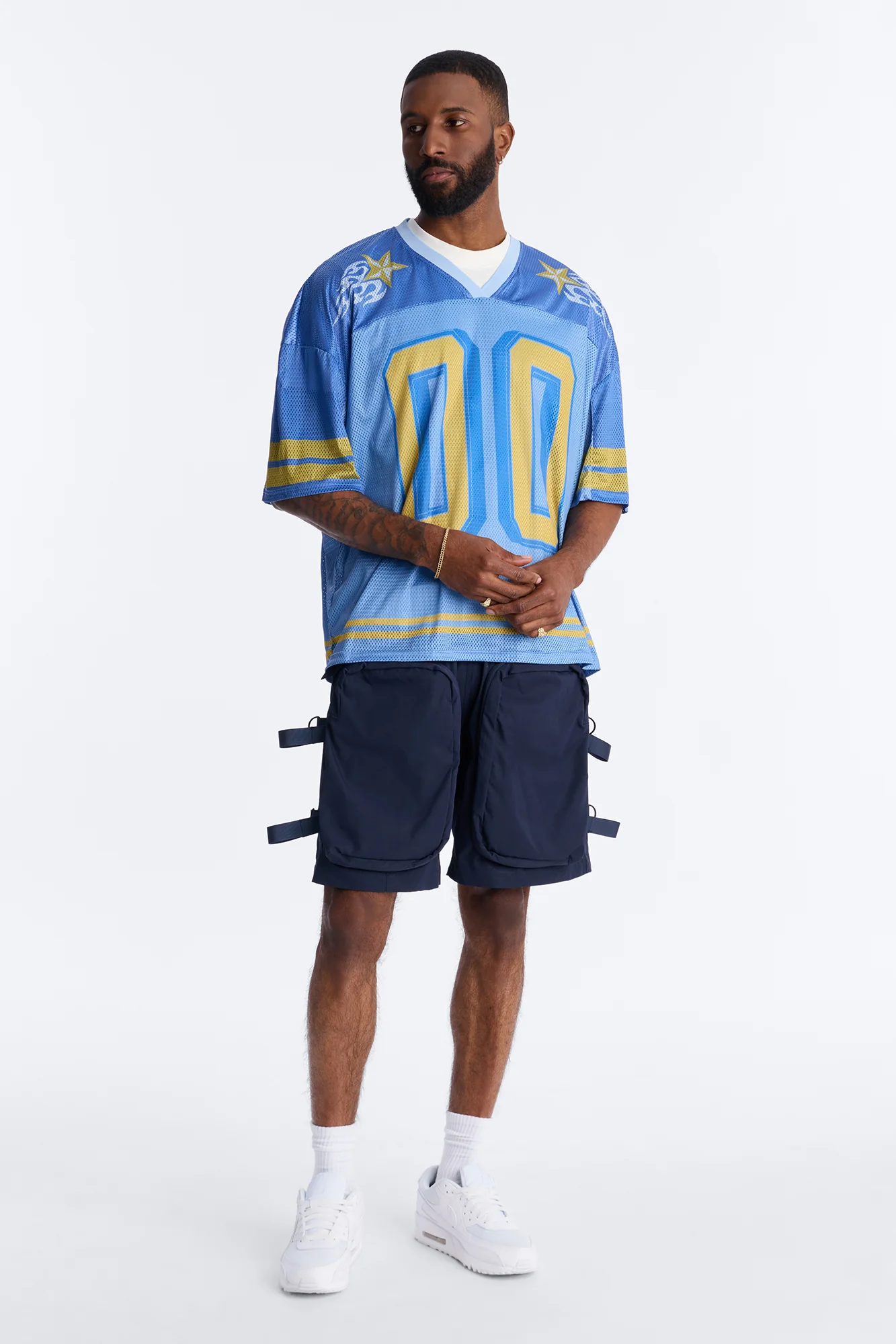 Burning Star Short Sleeve Jersey - Blue - Image 2