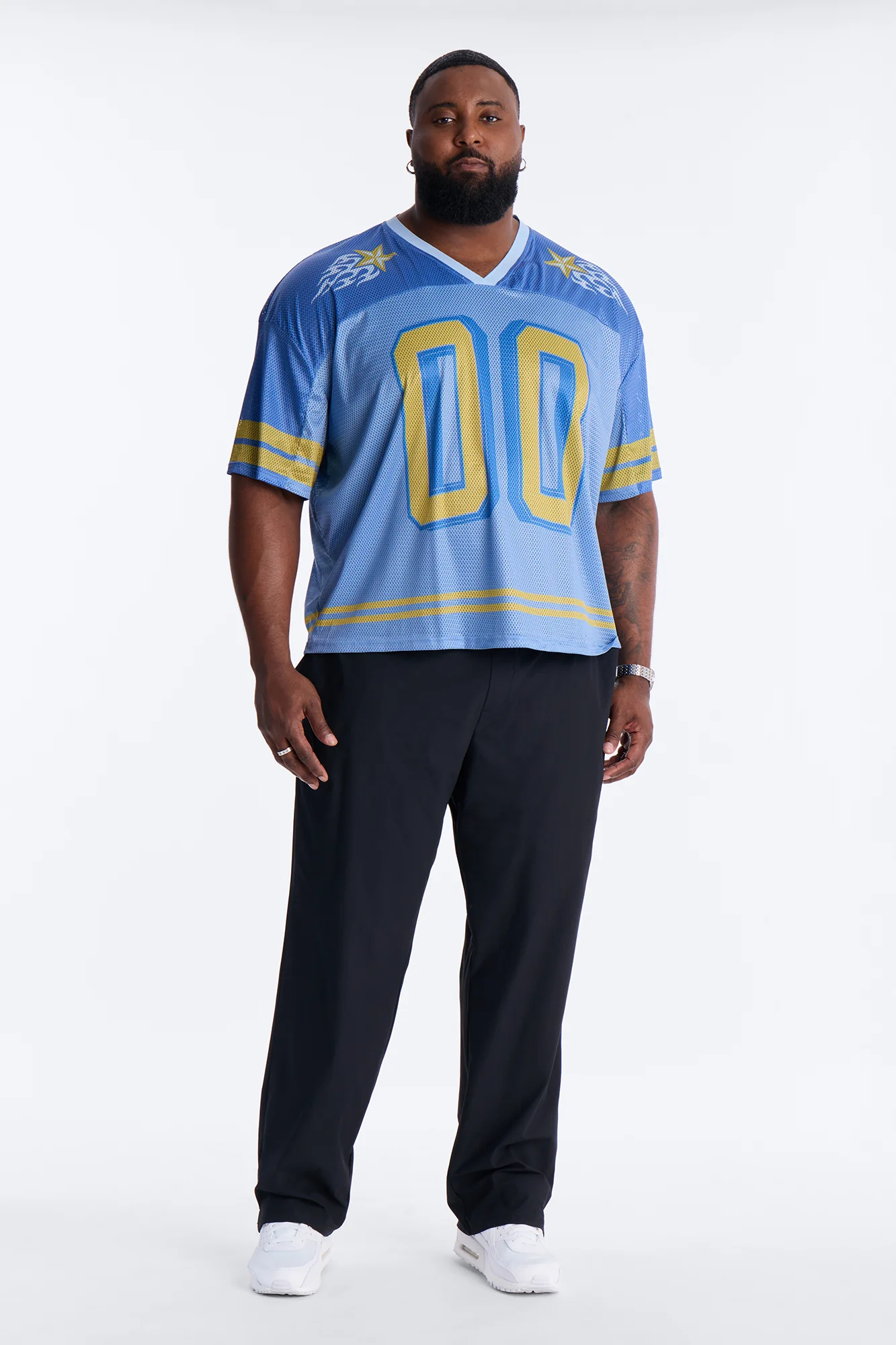 Burning Star Short Sleeve Jersey - Blue - Image 6