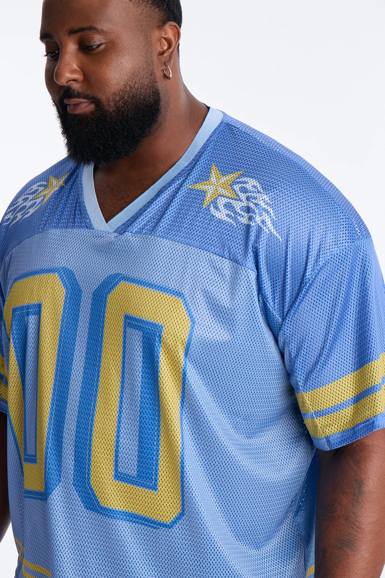 Burning Star Short Sleeve Jersey - Blue - Image 7