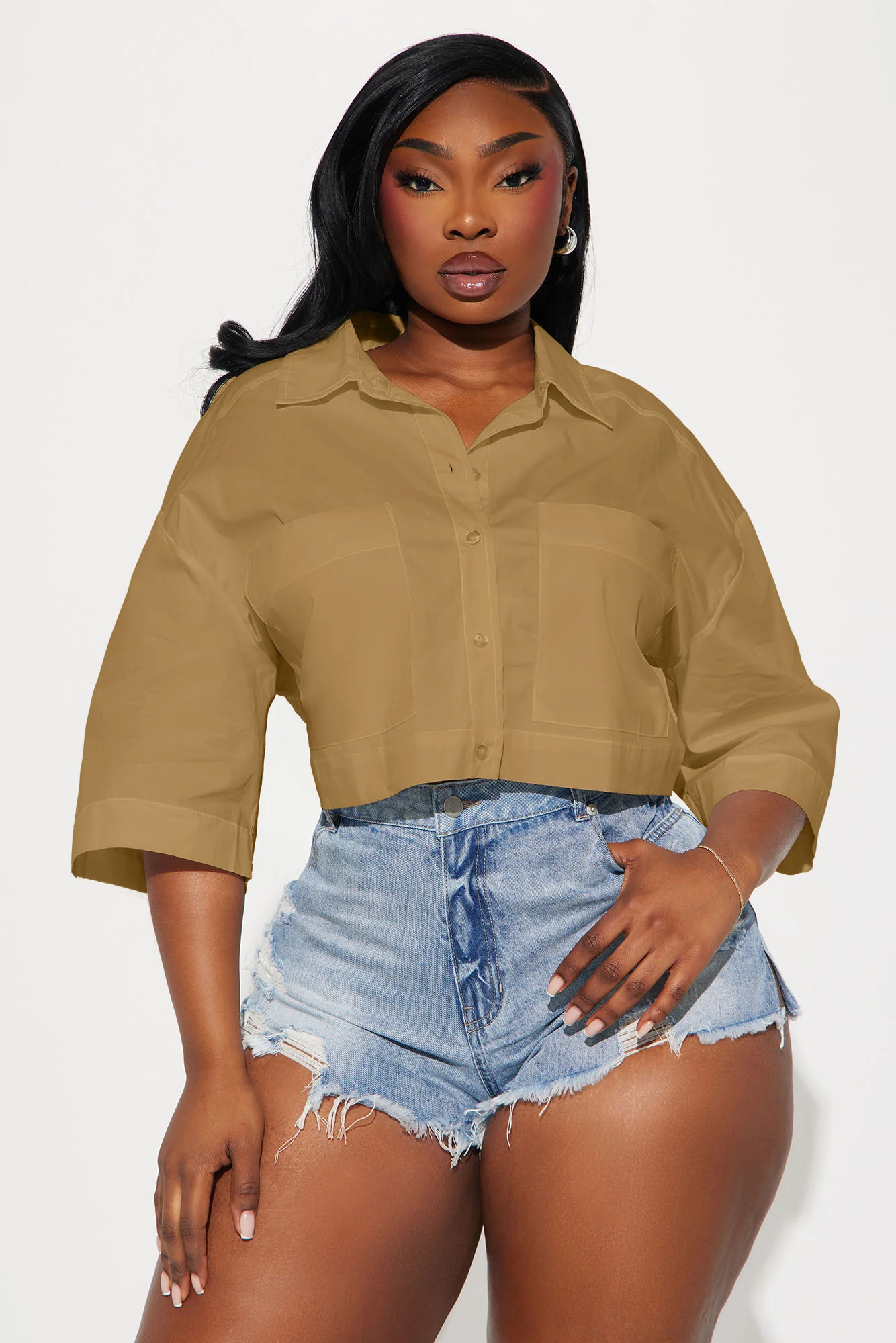 Busy Weekends Poplin Shirt - Khaki - Image 4