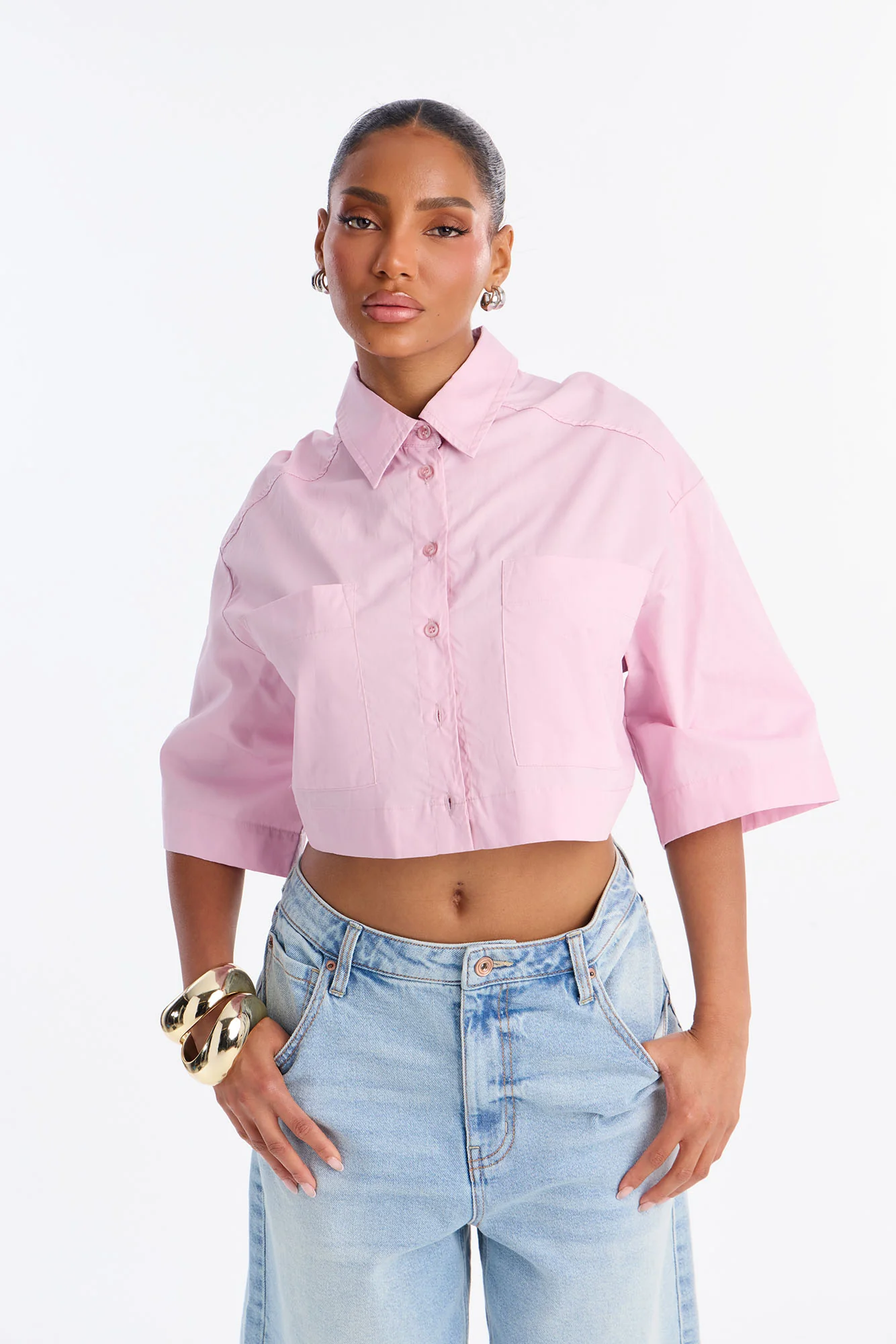Busy Weekends Poplin Shirt - Lilac