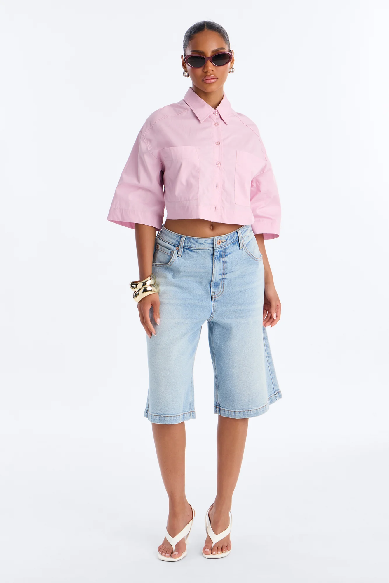 Busy Weekends Poplin Shirt - Lilac - Image 2