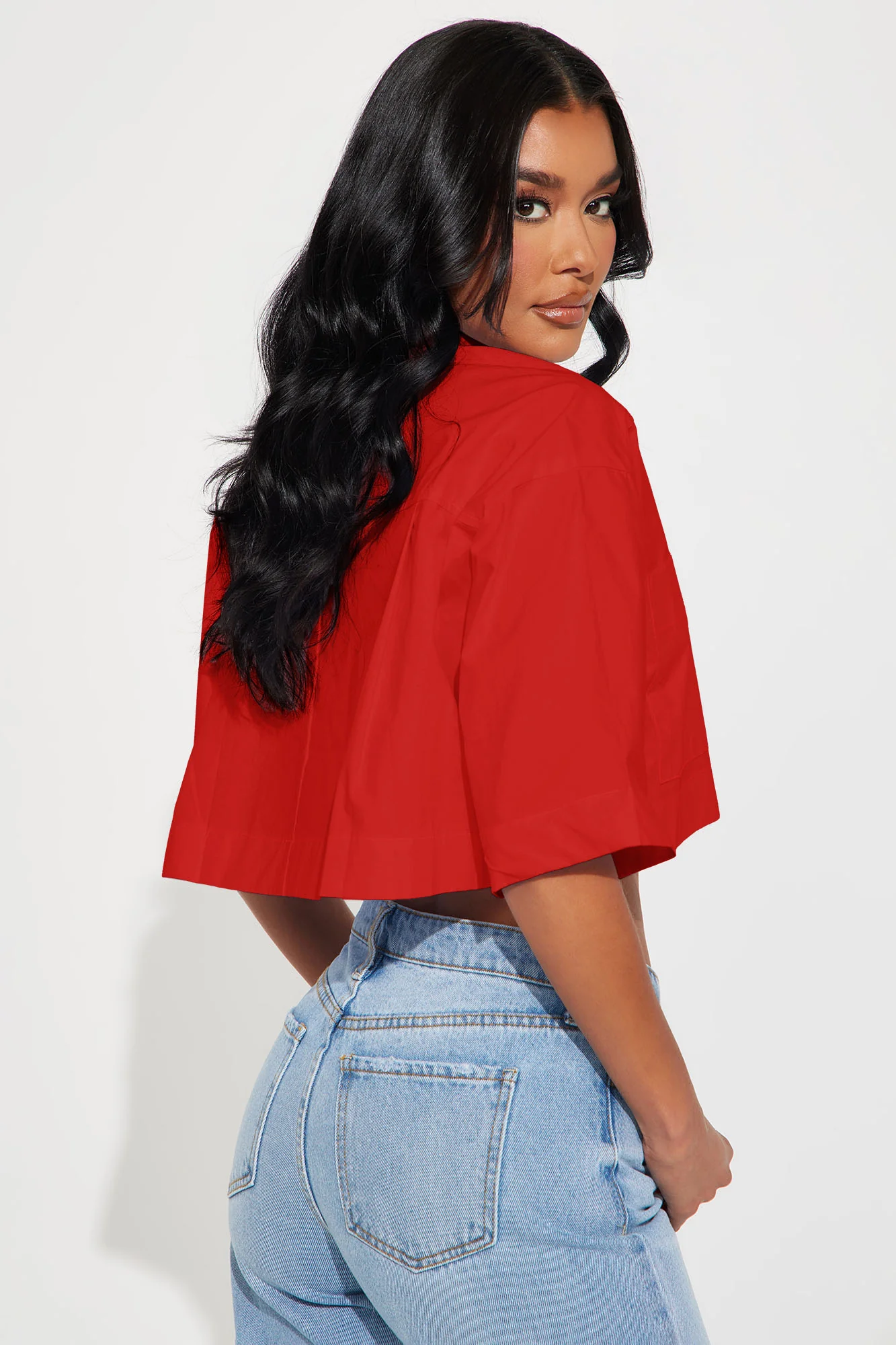 Busy Weekends Poplin Shirt - Red - Image 3