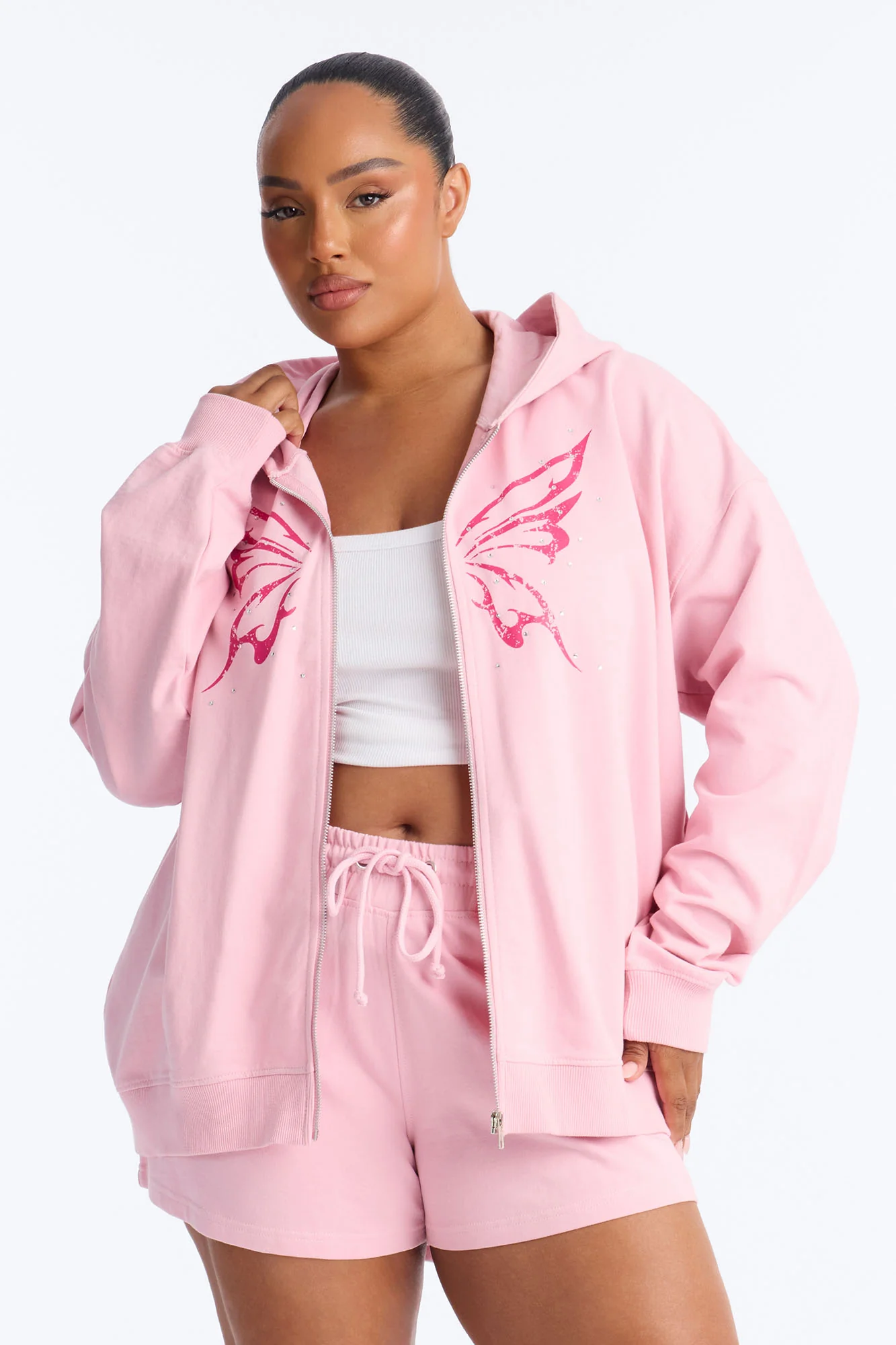 Butterfly Effect Short Set - Pink