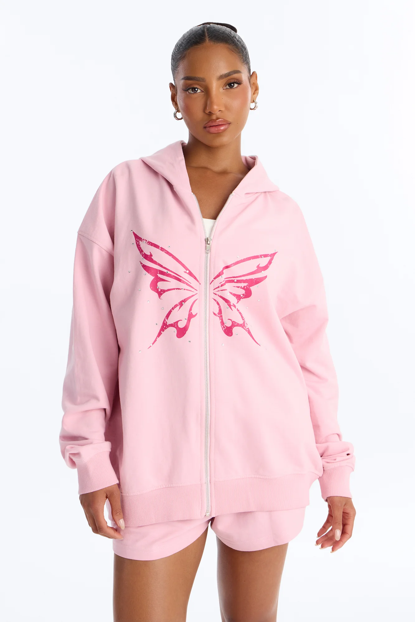 Butterfly Effect Short Set - Pink - Image 3