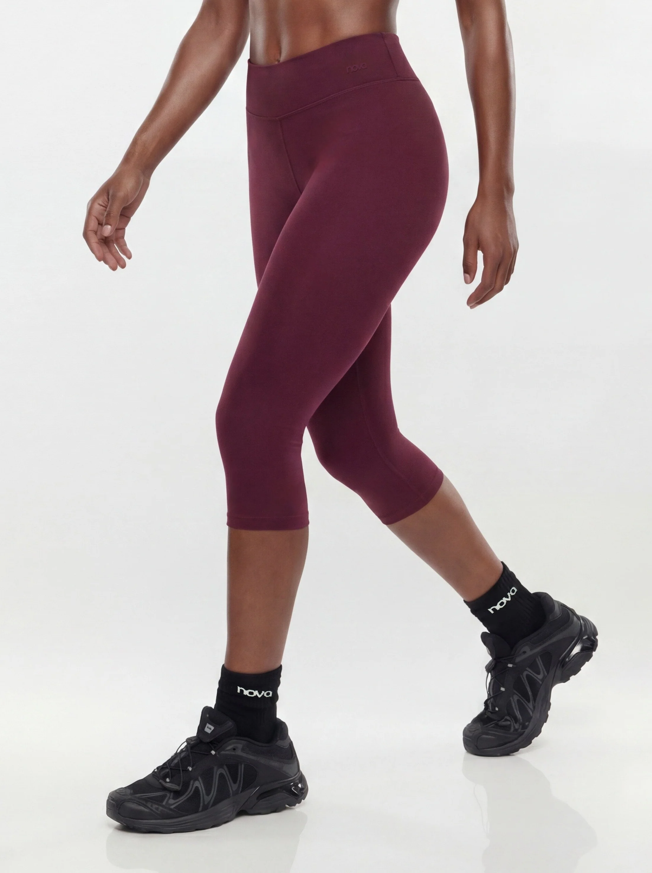 ButterSoft™ 15″ Low Rise Capri Legging - Merlot