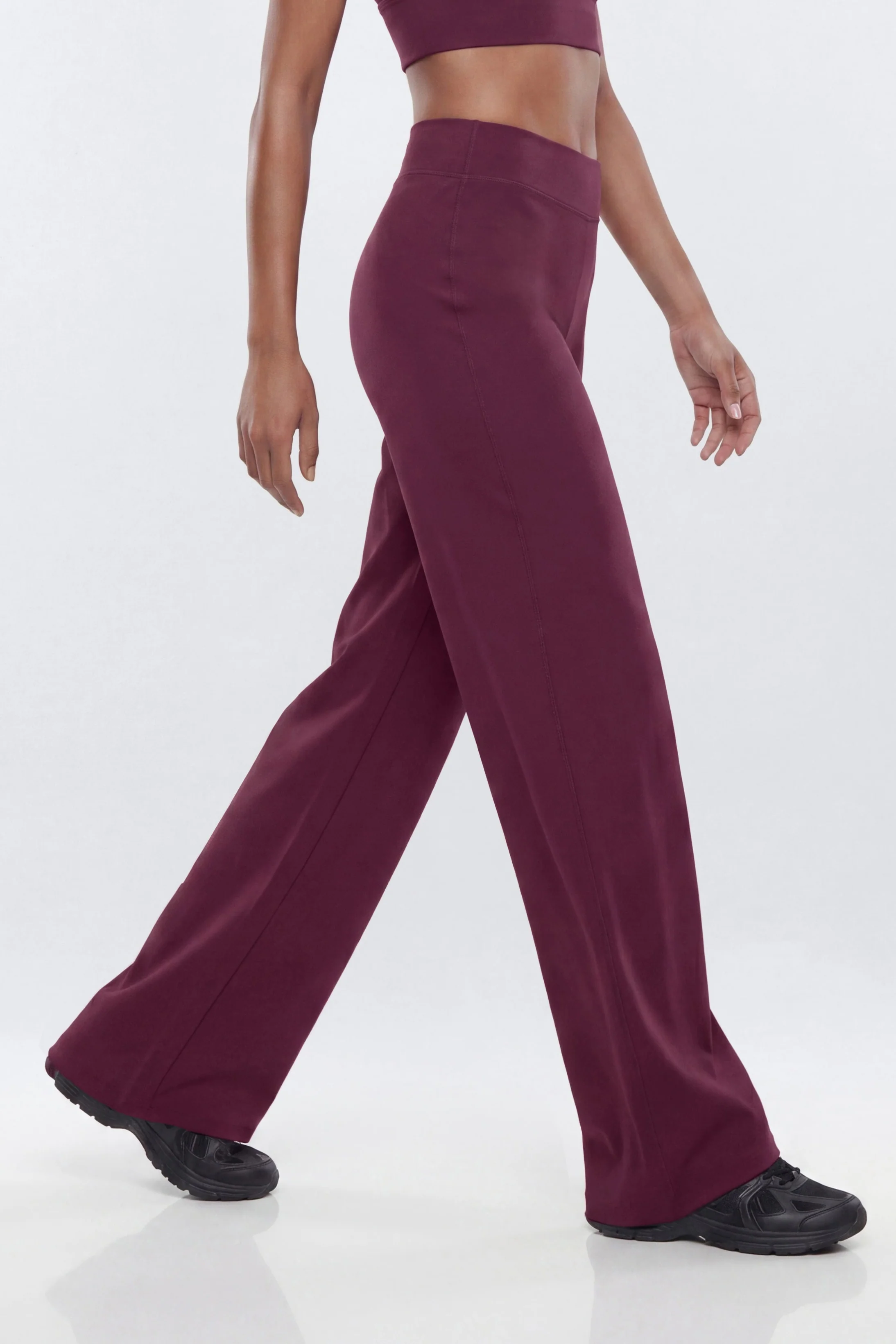 ButterSoft™ 34″ Mid Rise Straight Leg Active Pant - Merlot - Image 3