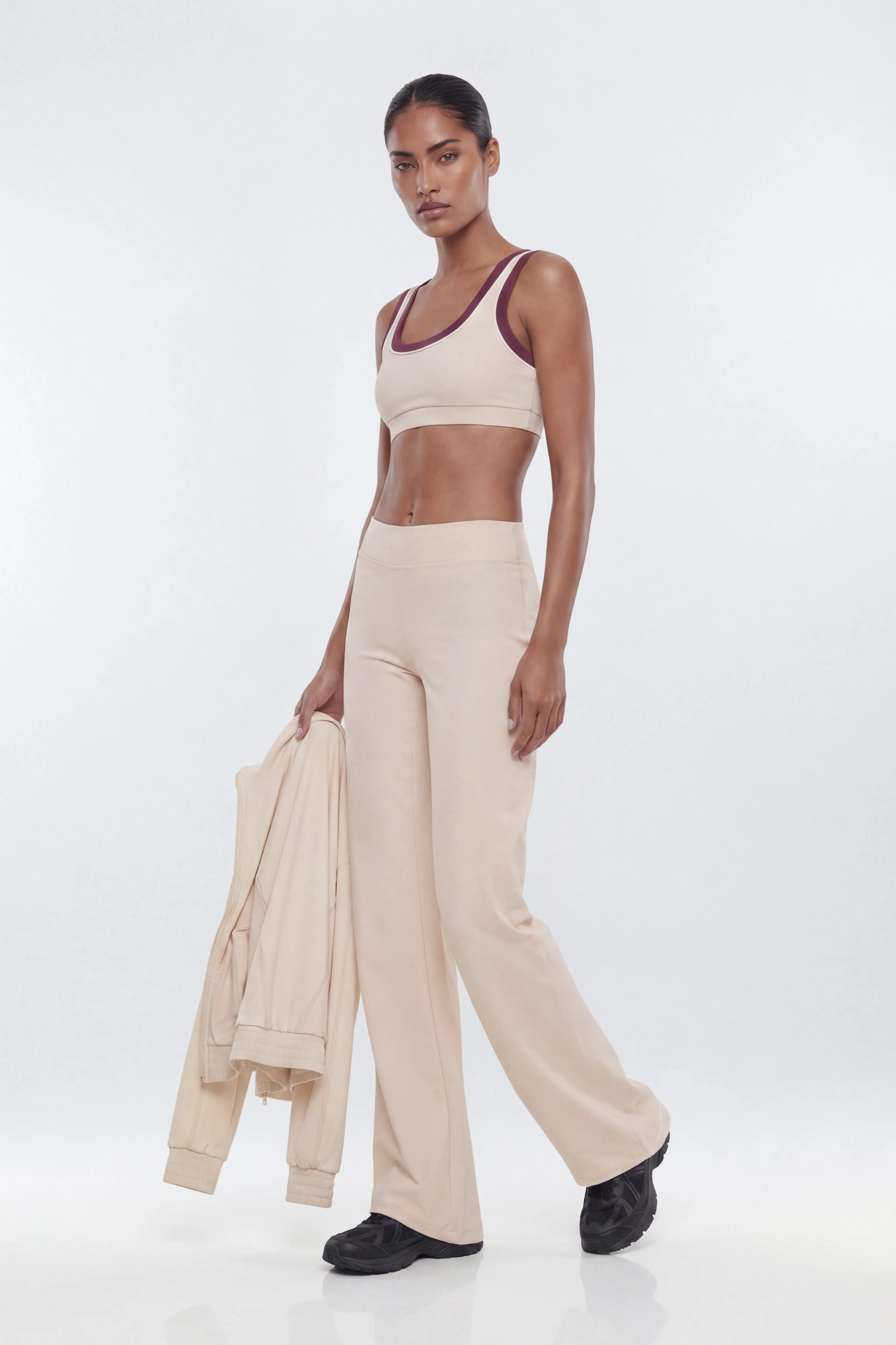 ButterSoft™ 34″ Mid Rise Straight Leg Active Pant - Oat Milk