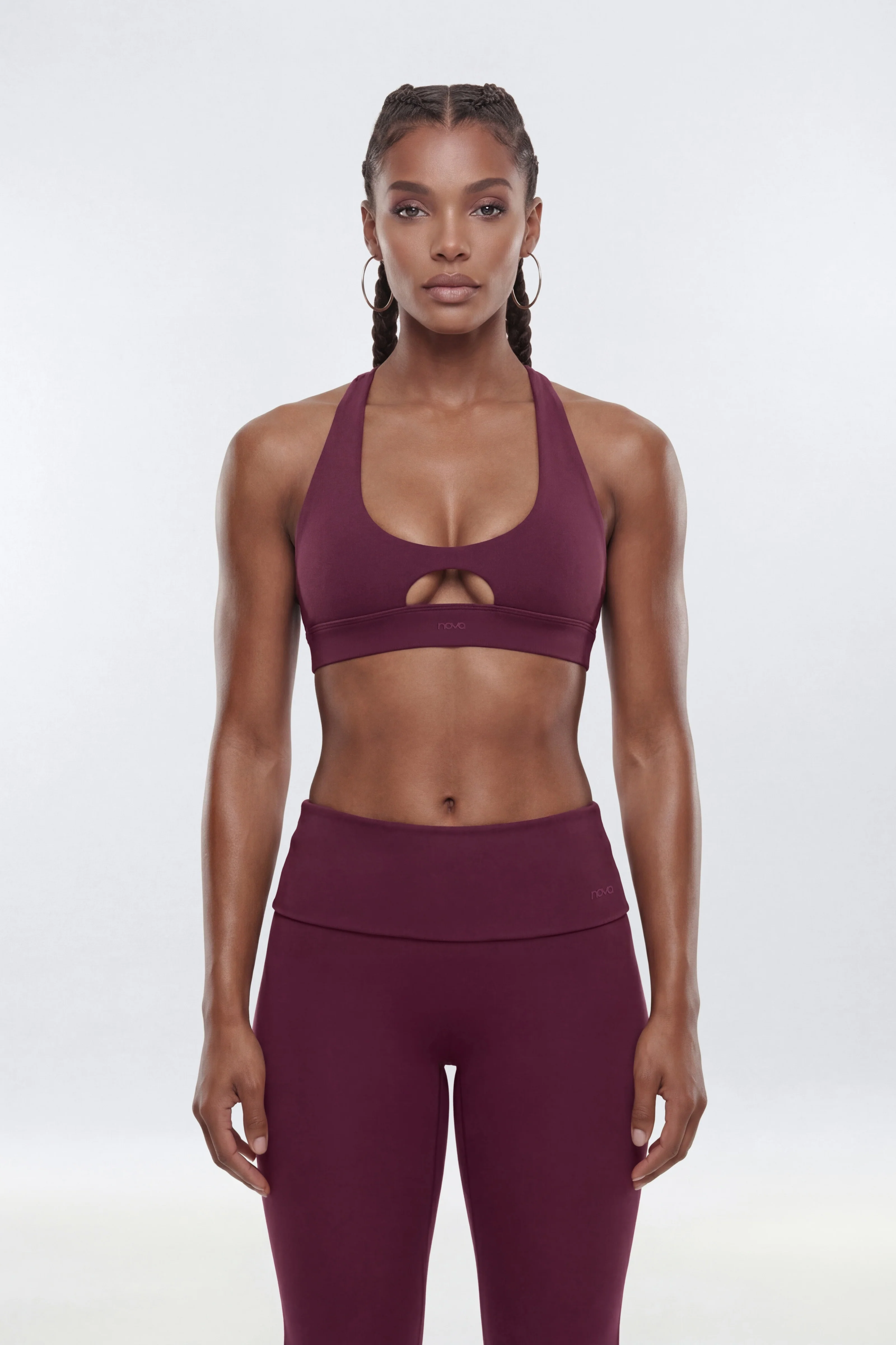 ButterSoft™ X Back Sports Bra - Merlot