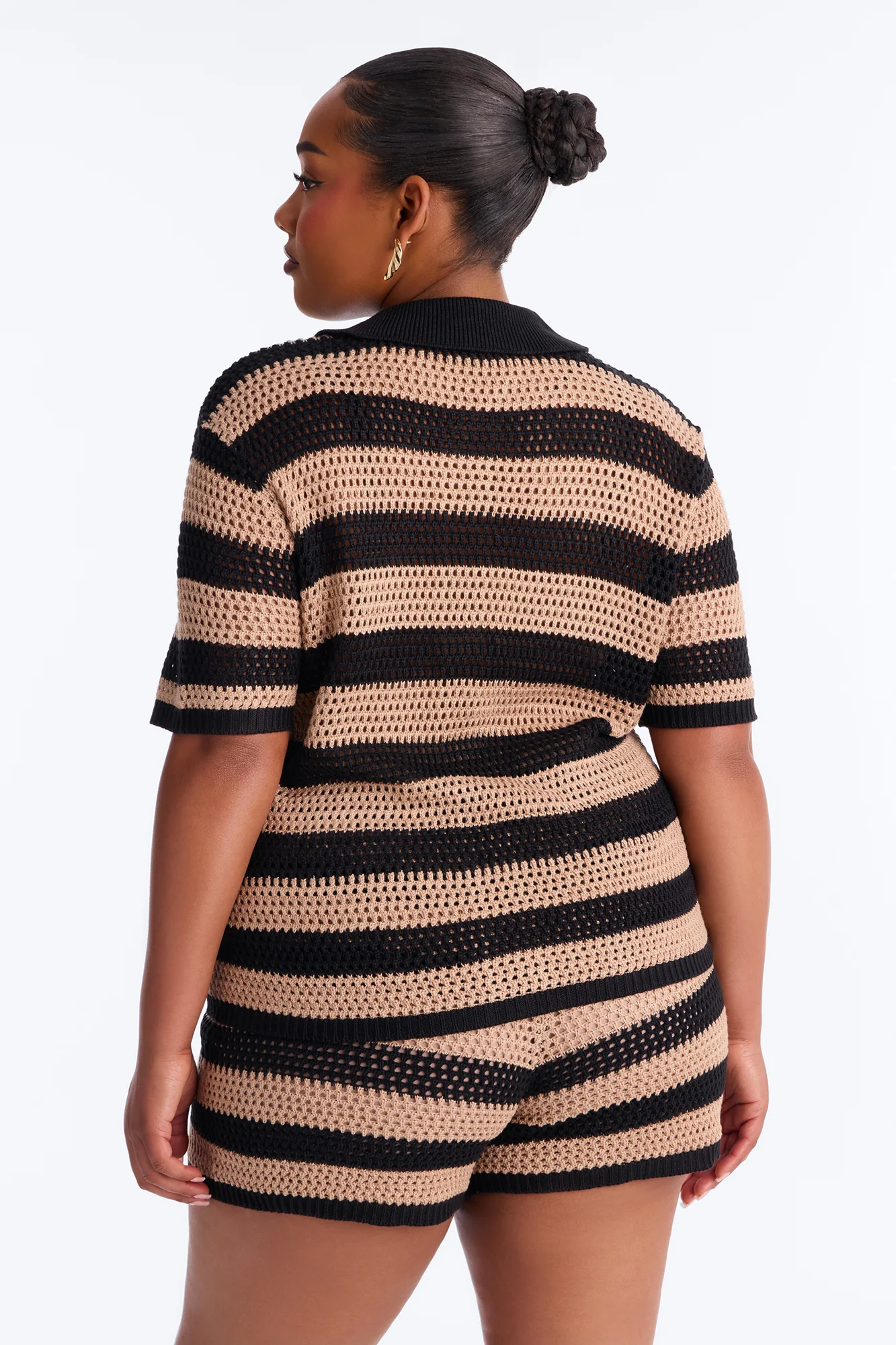 By The Waves Crochet Short Set - Black/combo - Image 8